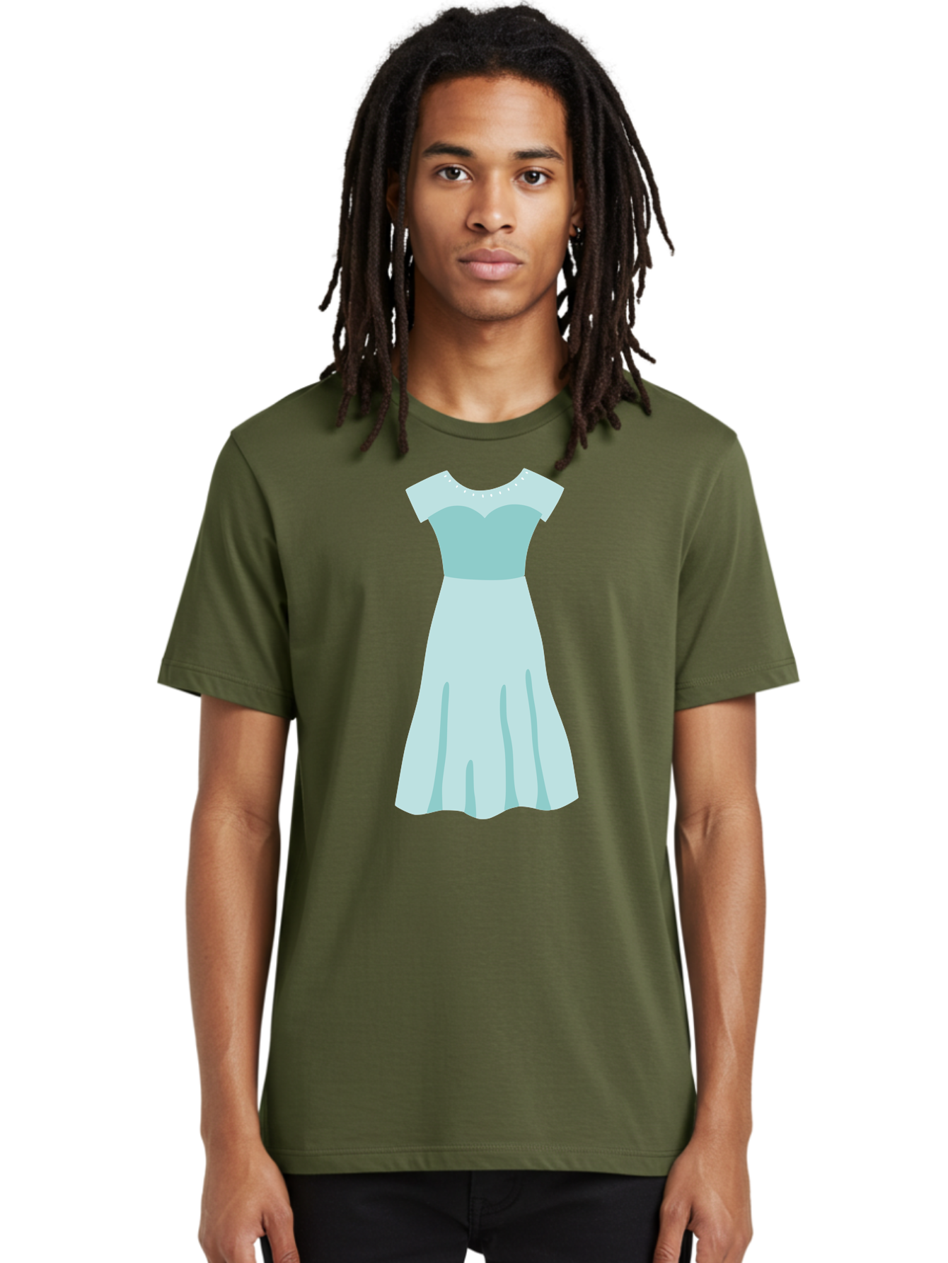 Baby-Blue-Sweetheart-Dress Men'S Graphic Tee, 100% Cotton, Comfortable Casual Summer Wear, Machine Washable, Simple Dress, Sweetheart Neckline, Short Sleeves, Knee-Length Dress, Minimalist Fashion, Simple Elegance, Feminine Style, Aab999 28