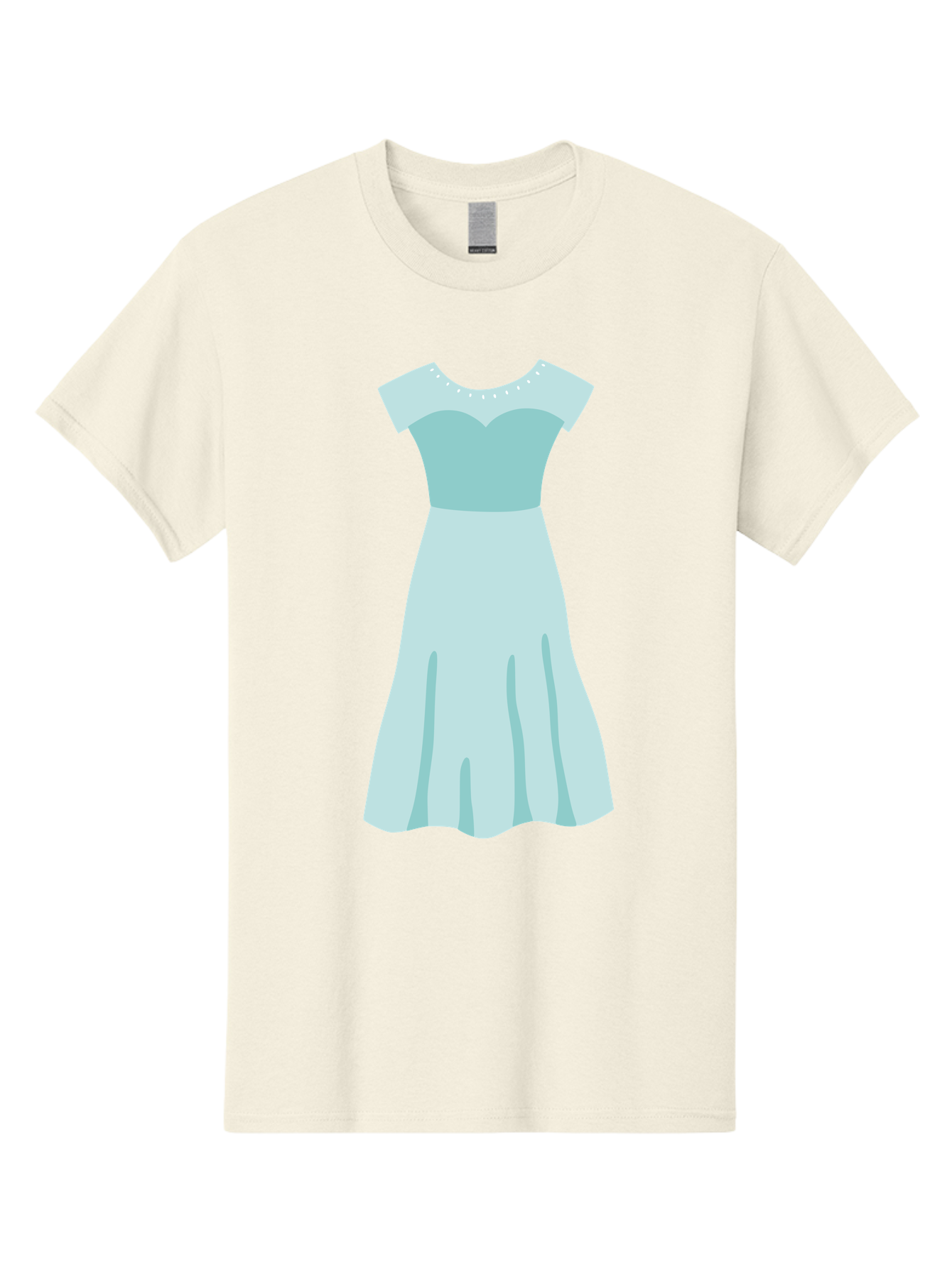 Baby-Blue-Sweetheart-Dress Men'S Graphic Tee, 100% Cotton, Comfortable Casual Summer Wear, Machine Washable, Simple Dress, Sweetheart Neckline, Short Sleeves, Knee-Length Dress, Minimalist Fashion, Simple Elegance, Feminine Style, Aab999 9