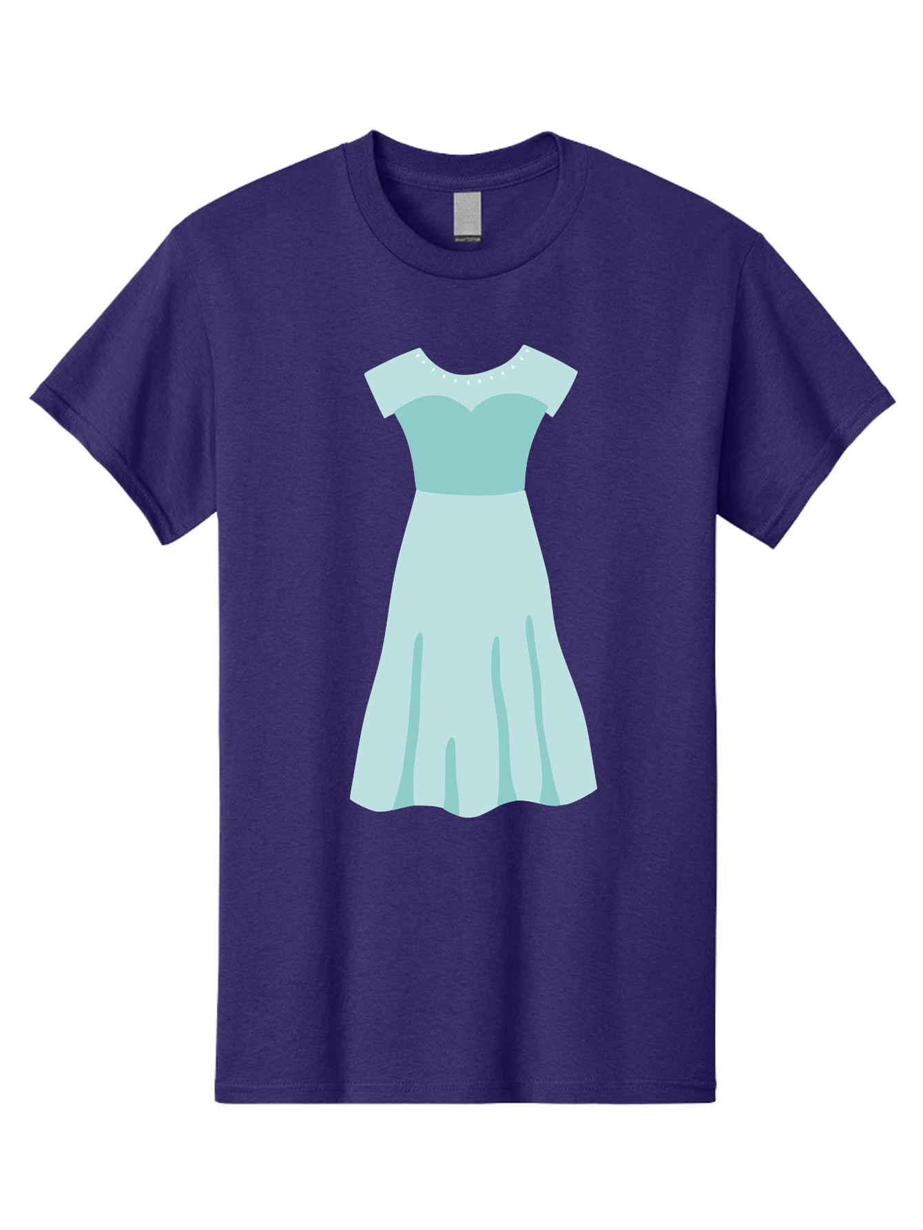 Baby-Blue-Sweetheart-Dress Men'S Graphic Tee, 100% Cotton, Comfortable Casual Summer Wear, Machine Washable, Simple Dress, Sweetheart Neckline, Short Sleeves, Knee-Length Dress, Minimalist Fashion, Simple Elegance, Feminine Style, Aab999 21