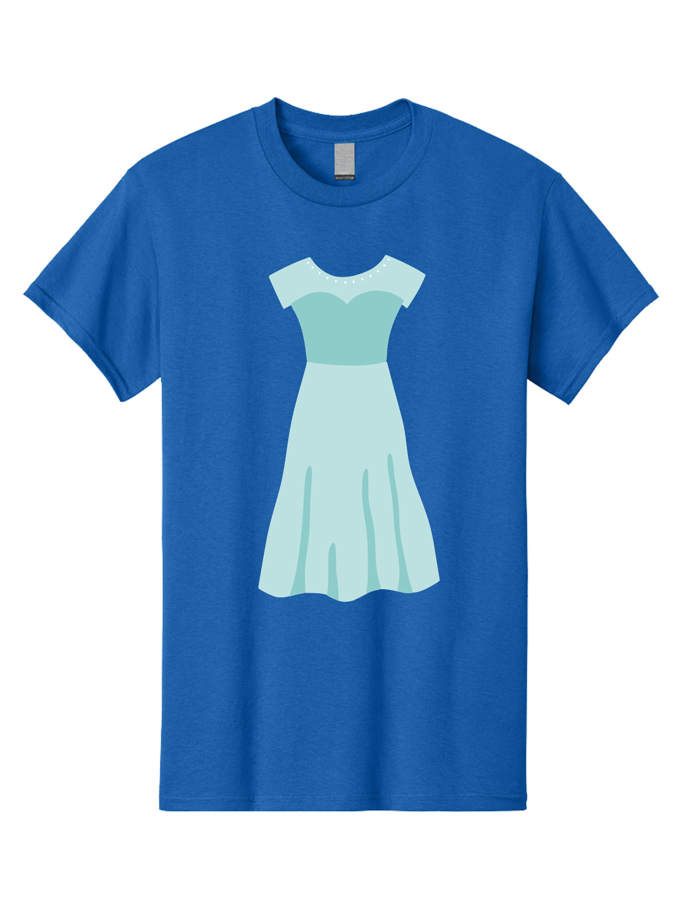Baby-Blue-Sweetheart-Dress Men'S Graphic Tee, 100% Cotton, Comfortable Casual Summer Wear, Machine Washable, Simple Dress, Sweetheart Neckline, Short Sleeves, Knee-Length Dress, Minimalist Fashion, Simple Elegance, Feminine Style, Aab999 23