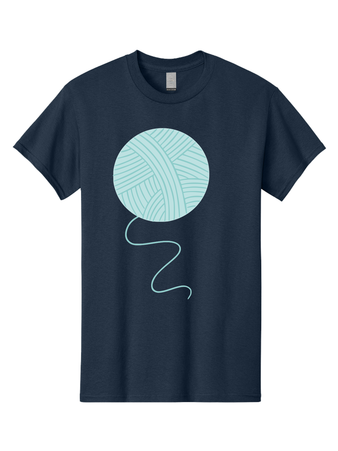 Ball-Of-Yarn Men'S Graphic Tee, 100% Cotton, Comfortable Casual Summer Wear, Machine Washable, Ball Of Yarn, Knitting Supplies, Crafting Essentials, Yarn Thread, Creative Hobbies, Handmade Crafts, Knitting Yarn Aac000 19