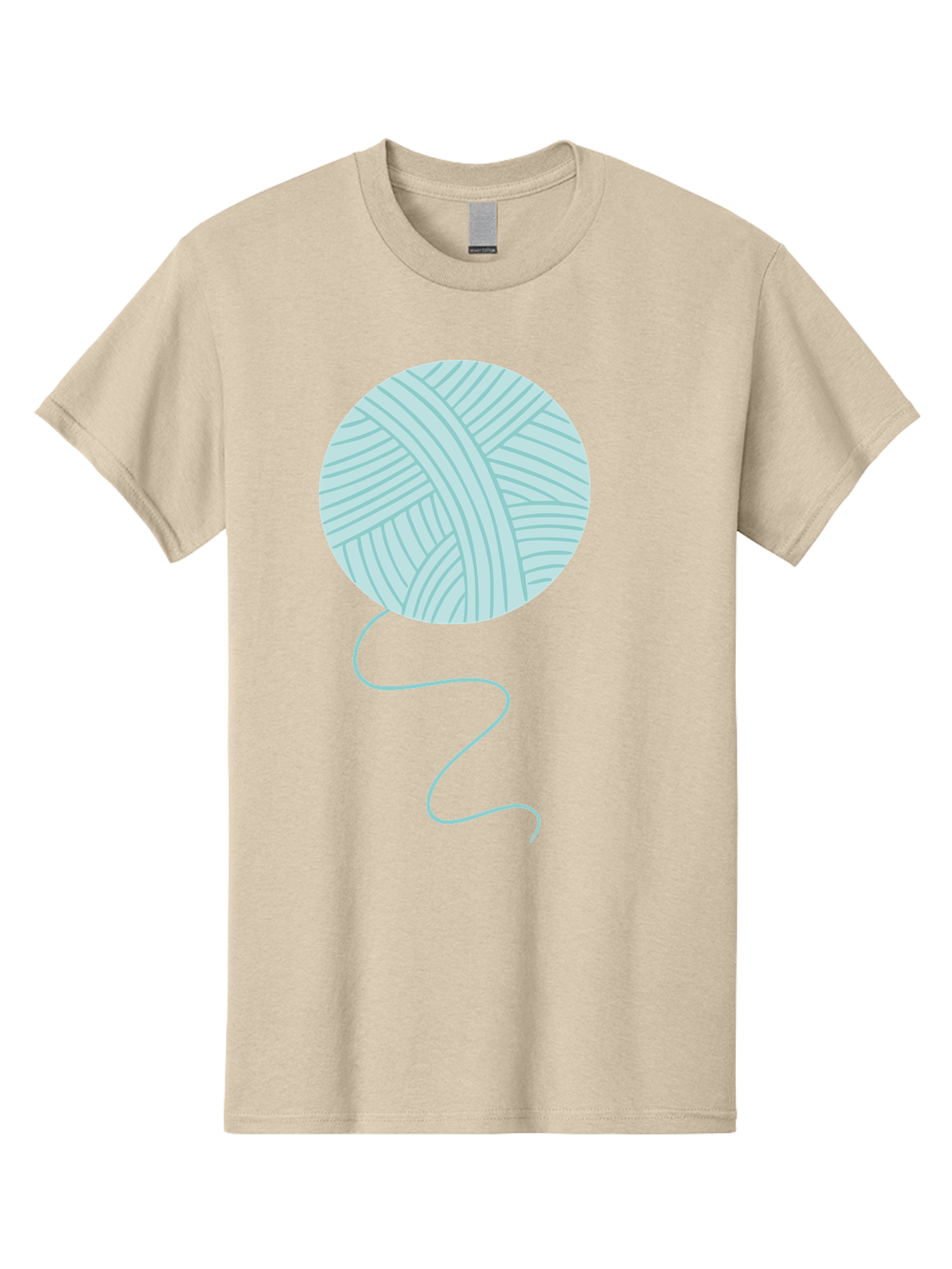 Ball-Of-Yarn Men'S Graphic Tee, 100% Cotton, Comfortable Casual Summer Wear, Machine Washable, Ball Of Yarn, Knitting Supplies, Crafting Essentials, Yarn Thread, Creative Hobbies, Handmade Crafts, Knitting Yarn Aac000 9