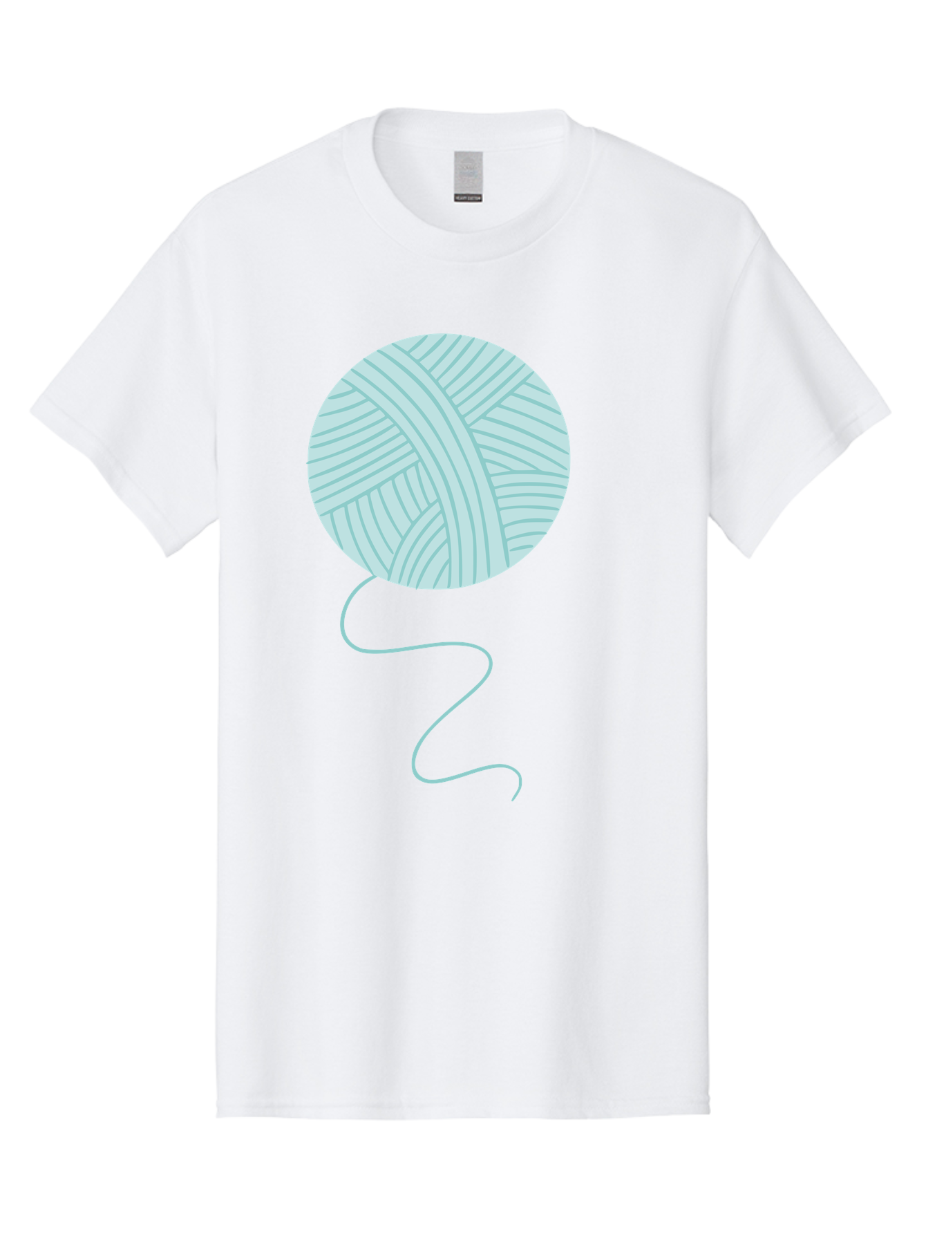 Ball-Of-Yarn Men'S Graphic Tee, 100% Cotton, Comfortable Casual Summer Wear, Machine Washable, Ball Of Yarn, Knitting Supplies, Crafting Essentials, Yarn Thread, Creative Hobbies, Handmade Crafts, Knitting Yarn Aac000 25
