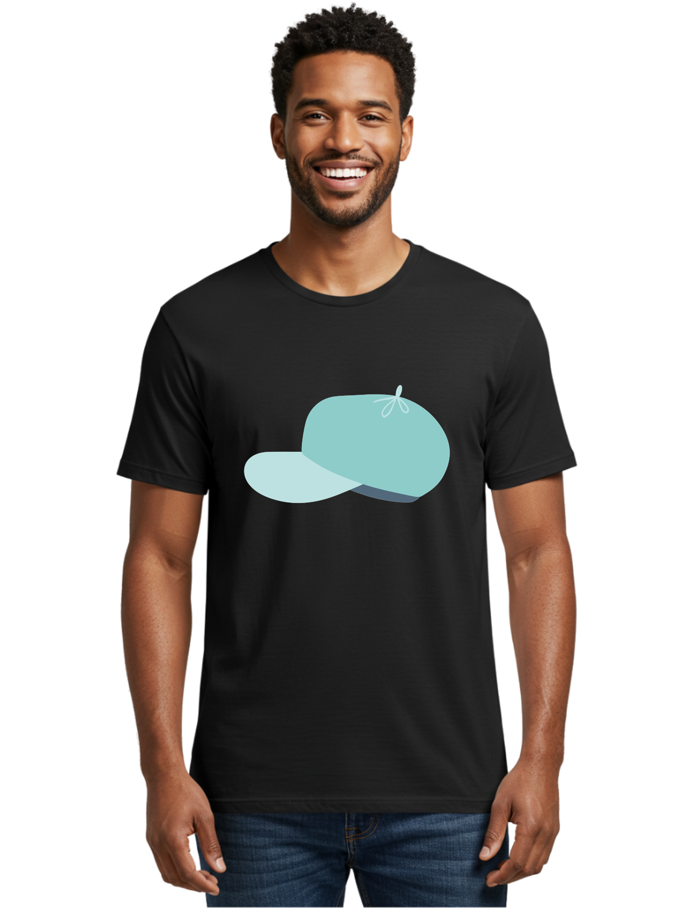 Baseball-Cap Men'S Graphic Tee, 100% Cotton, Comfortable Casual Summer Wear, Machine Washable, Baseball Cap, Sports Headwear, Casual Fashion, Adjustable Cap, Minimalist Design, Simple Style, Cap With Brim Aac001 8