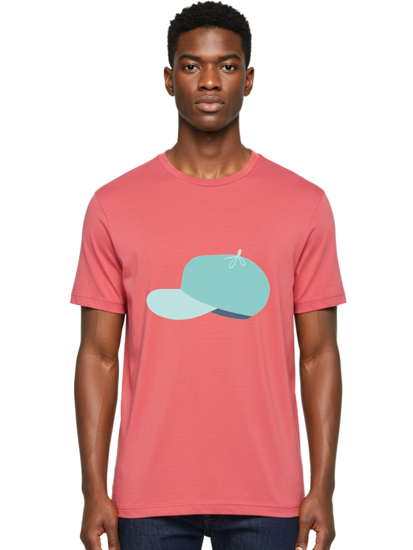 Baseball-Cap Men'S Graphic Tee, 100% Cotton, Comfortable Casual Summer Wear, Machine Washable, Baseball Cap, Sports Headwear, Casual Fashion, Adjustable Cap, Minimalist Design, Simple Style, Cap With Brim Aac001 12