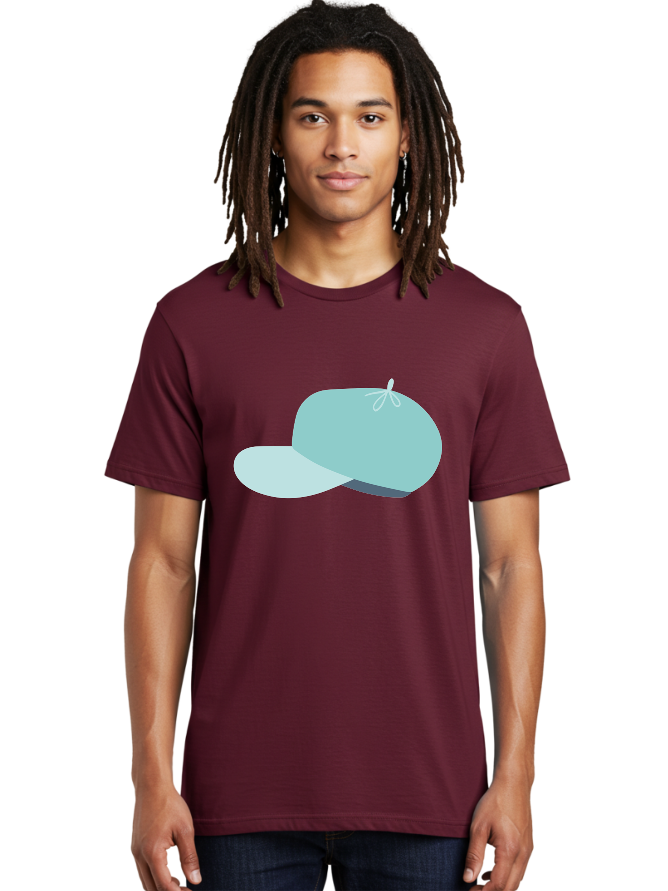 Baseball-Cap Men'S Graphic Tee, 100% Cotton, Comfortable Casual Summer Wear, Machine Washable, Baseball Cap, Sports Headwear, Casual Fashion, Adjustable Cap, Minimalist Design, Simple Style, Cap With Brim Aac001 30