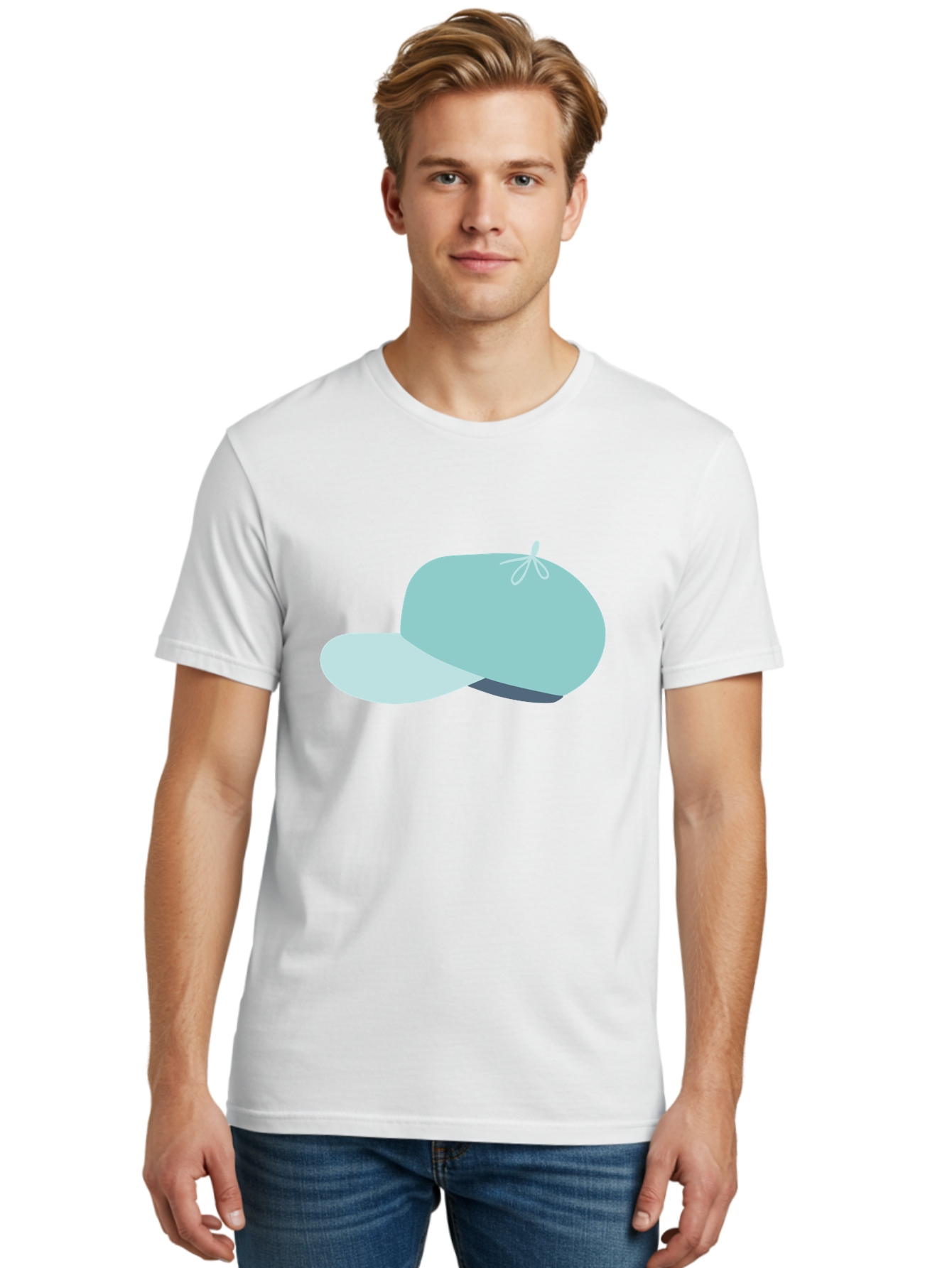 Baseball-Cap Men'S Graphic Tee, 100% Cotton, Comfortable Casual Summer Wear, Machine Washable, Baseball Cap, Sports Headwear, Casual Fashion, Adjustable Cap, Minimalist Design, Simple Style, Cap With Brim Aac001 10