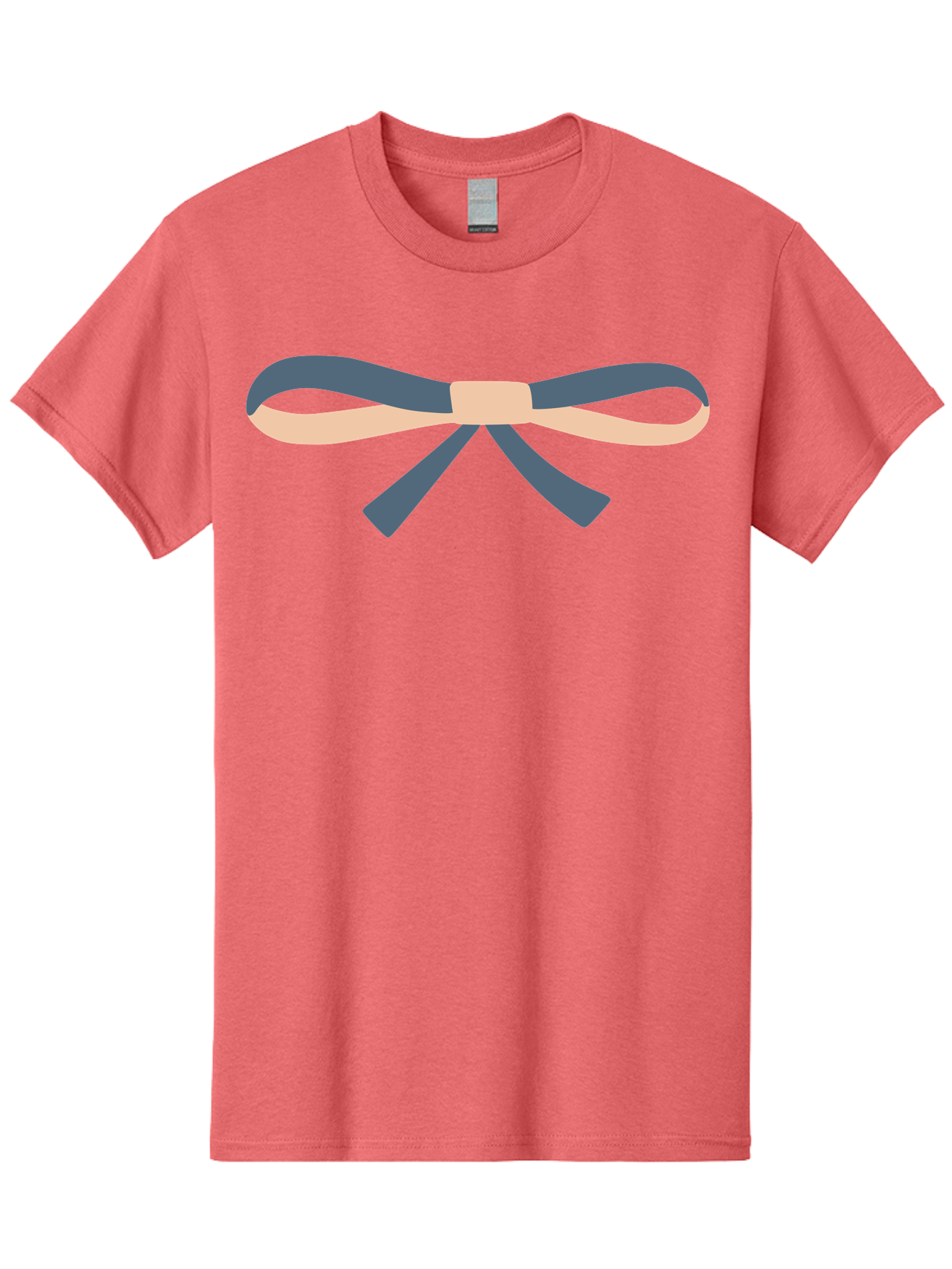 Blue-And-Beige-Bow Men'S Graphic Tee, 100% Cotton, Comfortable Casual Summer Wear, Machine Washable, Gift Wrapping, Decorative Ribbon, Bow Tie, Gift Decoration, Elegant Design, Stylish Presentation, Grey And Beige Ribbon Aac002 11
