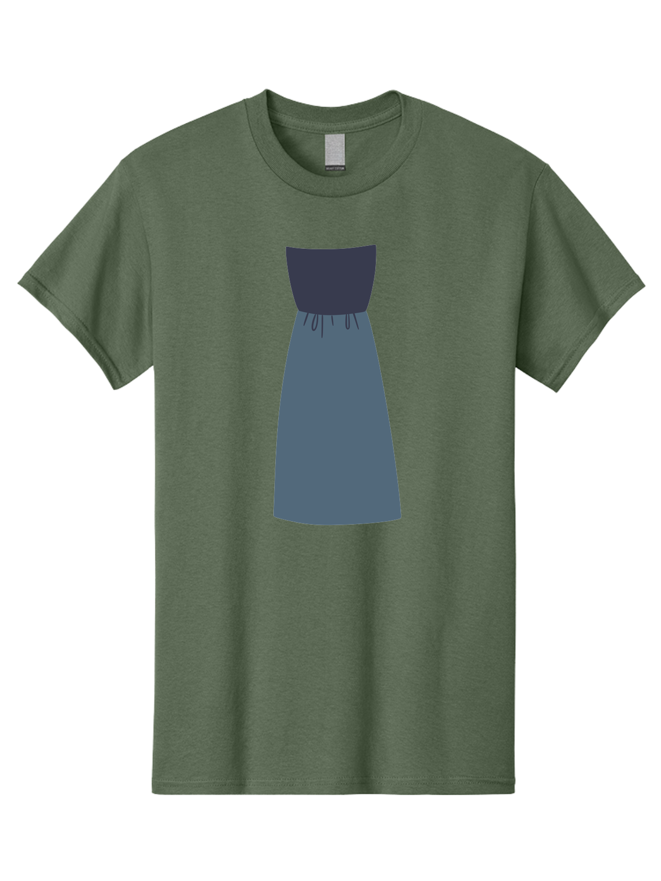Blue-Dress Men'S Graphic Tee, 100% Cotton, Comfortable Casual Summer Wear, Machine Washable, Casual Dress, Simple Design, Relaxed Fit, Strapless Top, Gathered Waist, Blue Color, Elegant Look, Minimalist Fashion, Stylish Outfit, Everyday Wear Aac003 3