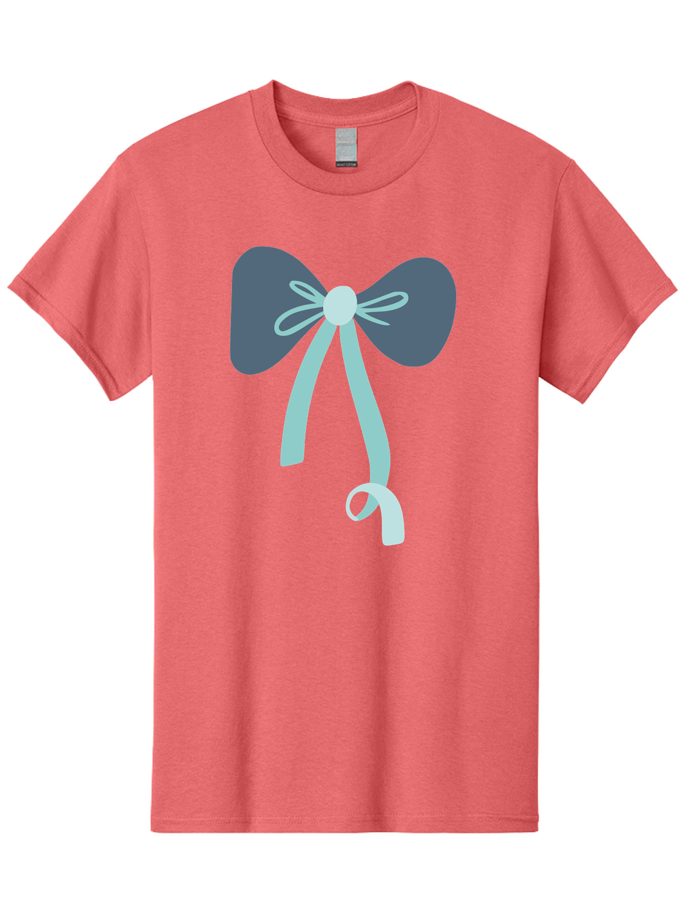 Bow-Ribbon Men'S Graphic Tee, 100% Cotton, Comfortable Casual Summer Wear, Machine Washable, Grey Bow, Blue Ribbon, Decorative Bow, Elegant Design, Stylish Accessory, Fashion Embellishment, Gift Wrapping, Party Decoration Aac004 7