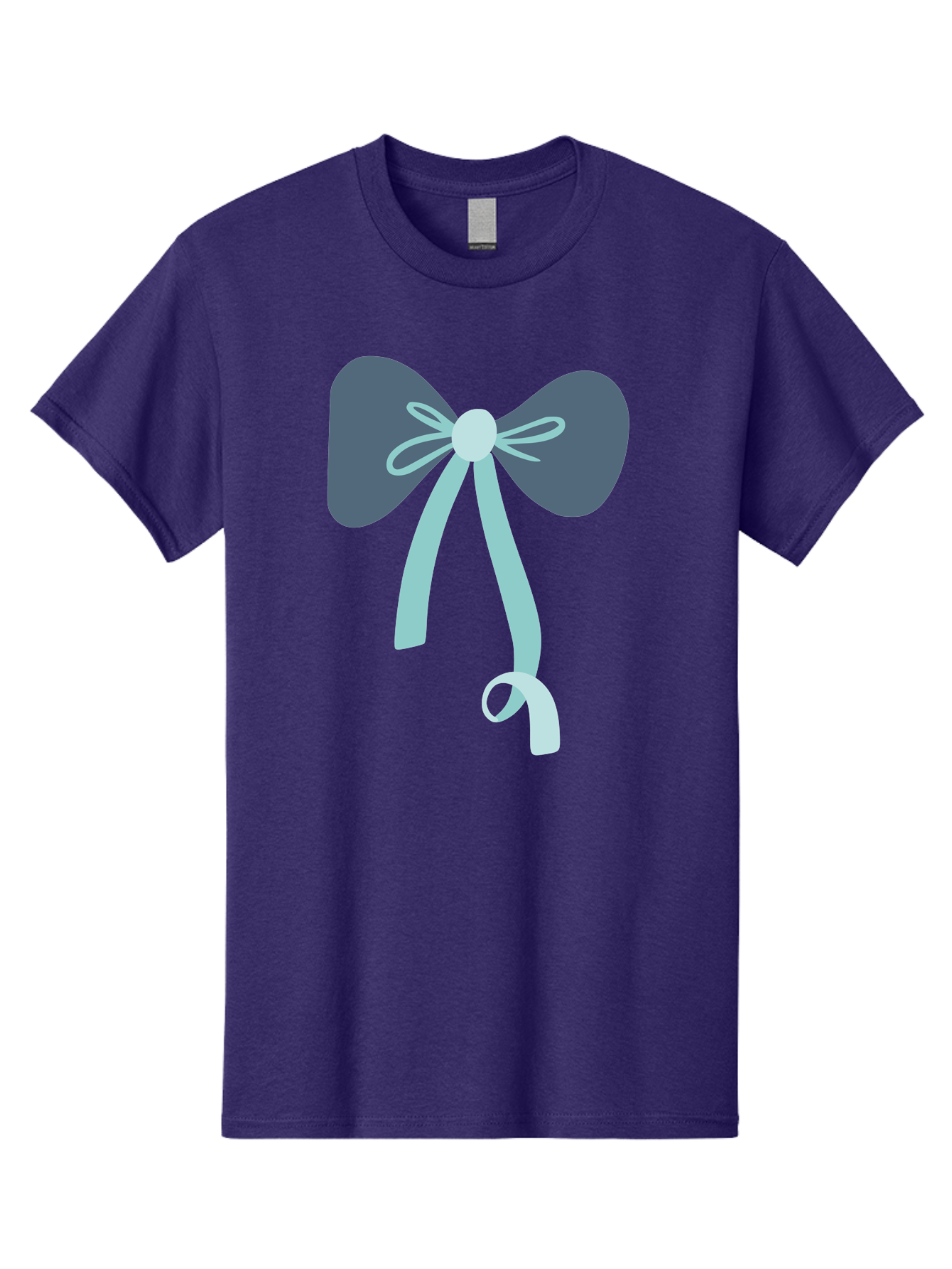 Bow-Ribbon Men'S Graphic Tee, 100% Cotton, Comfortable Casual Summer Wear, Machine Washable, Grey Bow, Blue Ribbon, Decorative Bow, Elegant Design, Stylish Accessory, Fashion Embellishment, Gift Wrapping, Party Decoration Aac004 5