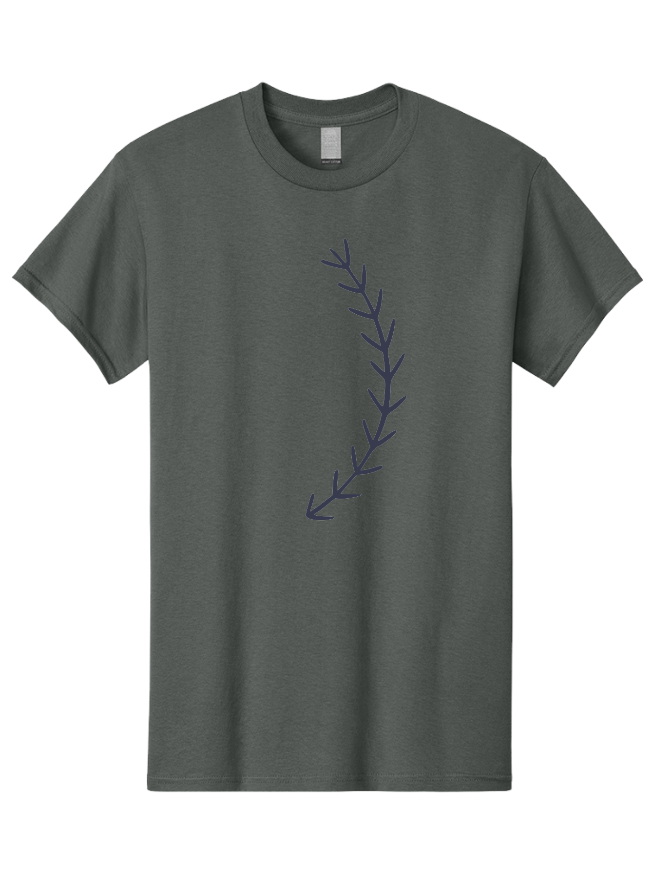 Dark-Purple-Branch Men'S Graphic Tee, 100% Cotton, Comfortable Casual Summer Wear, Machine Washable, Purple Branch Illustration, Simple Design, Minimalist Art, Purple Twig, Leafy Stem, Modern Graphics, Digital Art Aac015 17