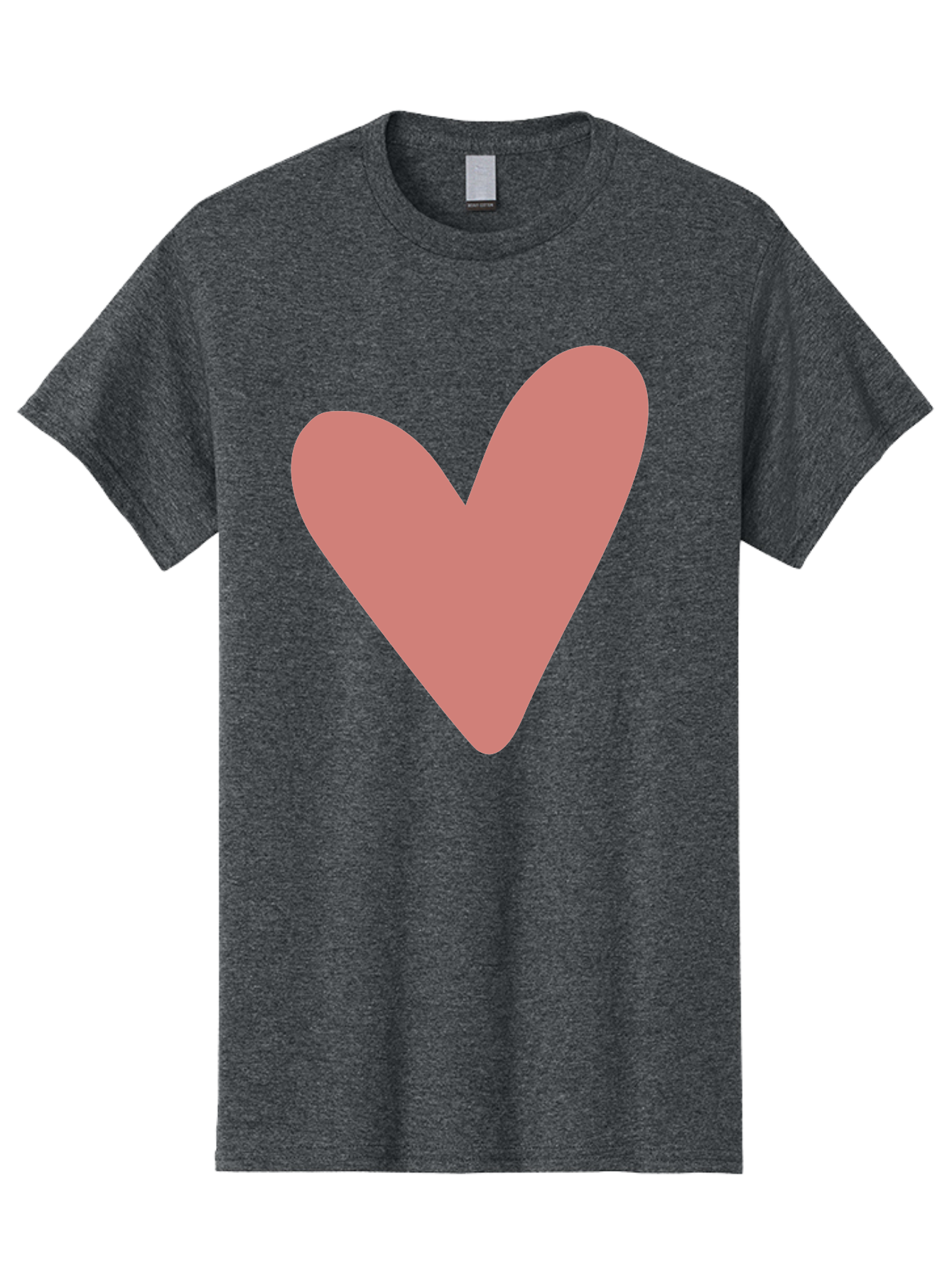 Heart Men'S Graphic Tee, 100% Cotton, Comfortable Casual Summer Wear, Machine Washable, Pink Heart, Love Symbol, Heart Icon, Cute Design, Minimalist Art, Simple Heart, Pink Color, Heart Shape Aac048 29