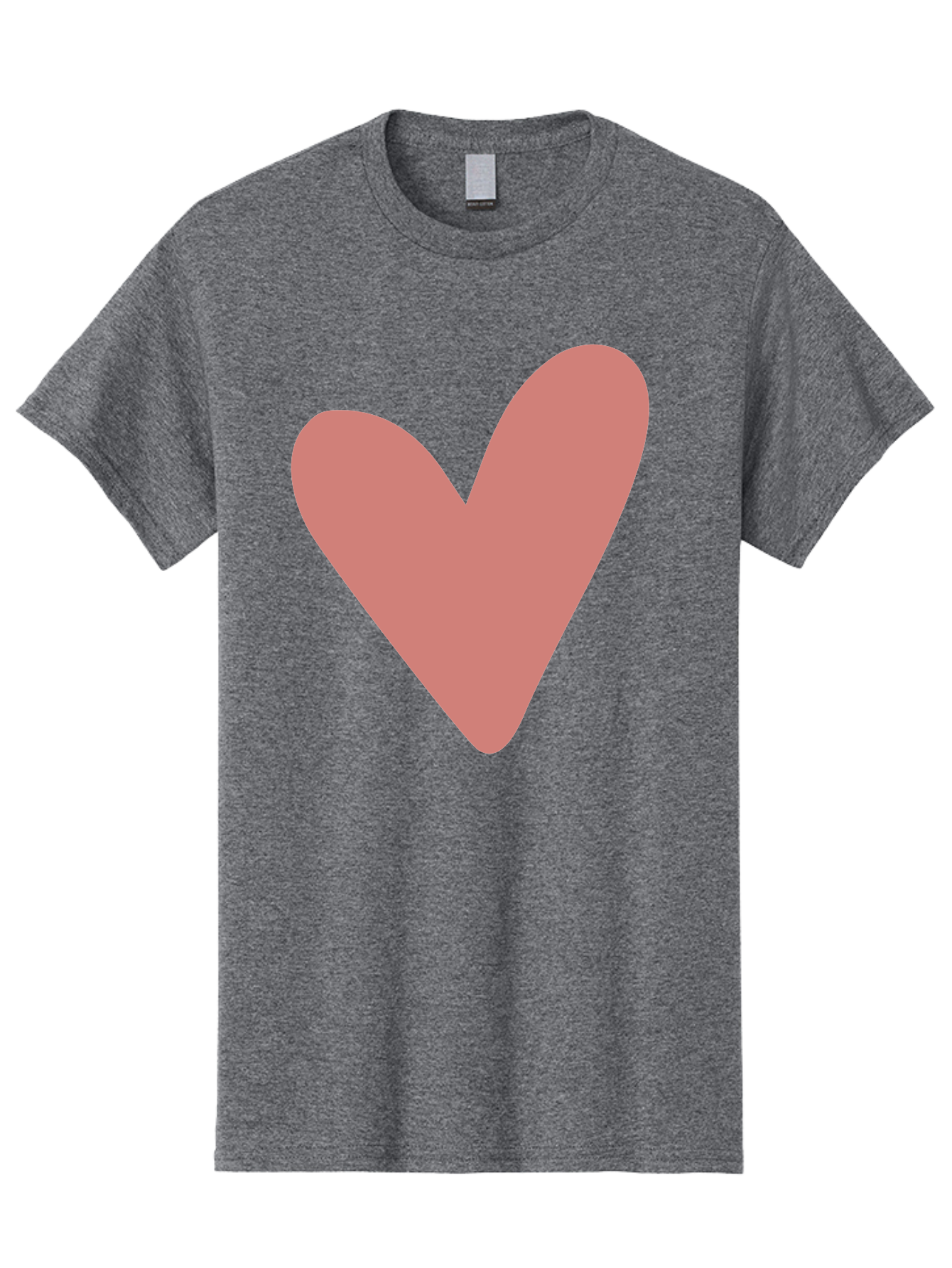 Heart Men'S Graphic Tee, 100% Cotton, Comfortable Casual Summer Wear, Machine Washable, Pink Heart, Love Symbol, Heart Icon, Cute Design, Minimalist Art, Simple Heart, Pink Color, Heart Shape Aac048 9