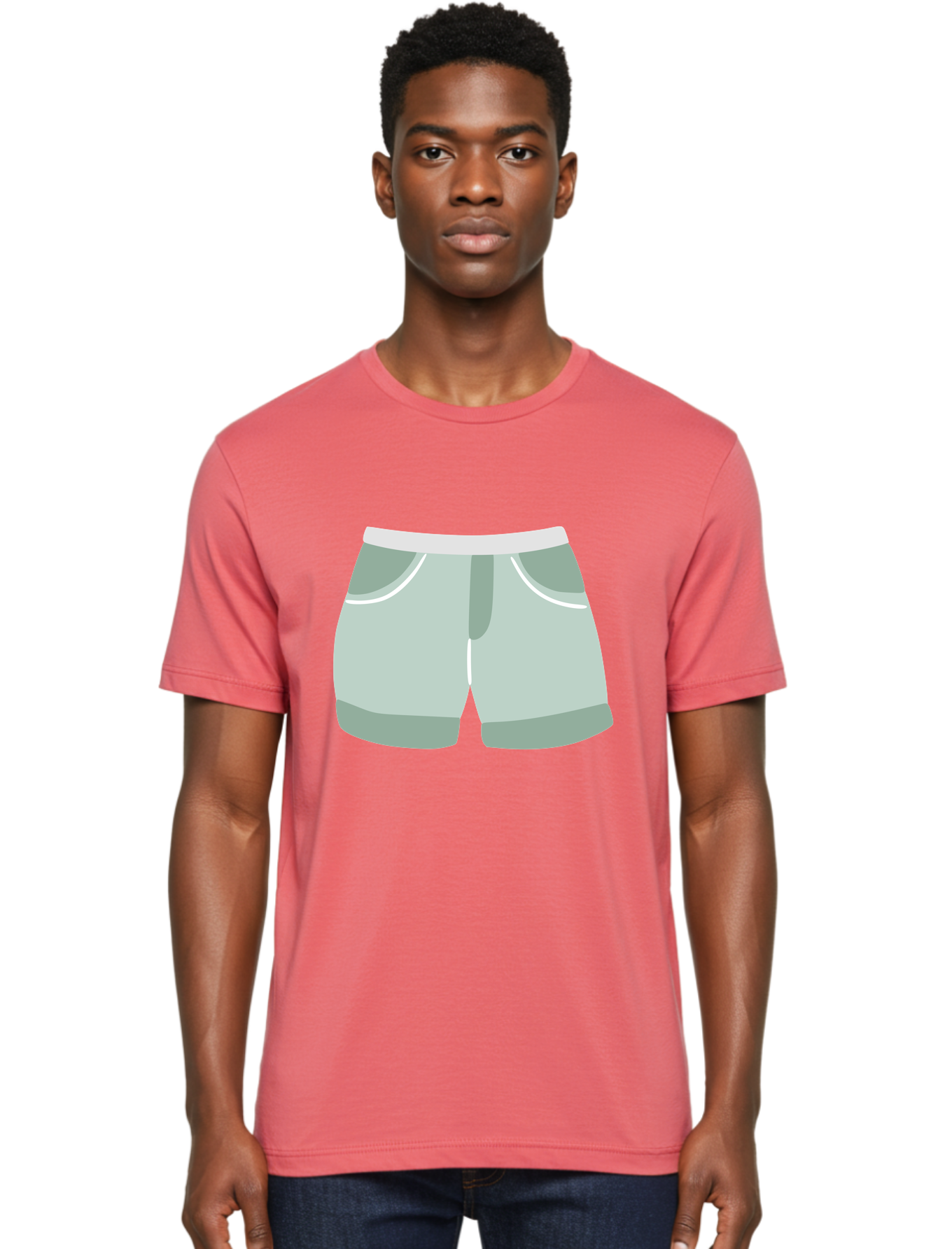 Light-Green-Shorts Men'S Graphic Tee, 100% Cotton, Comfortable Casual Summer Wear, Machine Washable, Men'S Underwear, Boxer Shorts, Comfortable Clothing, Casual Wear, Relaxed Fit, Simple Design, Gray Color Aac053 8