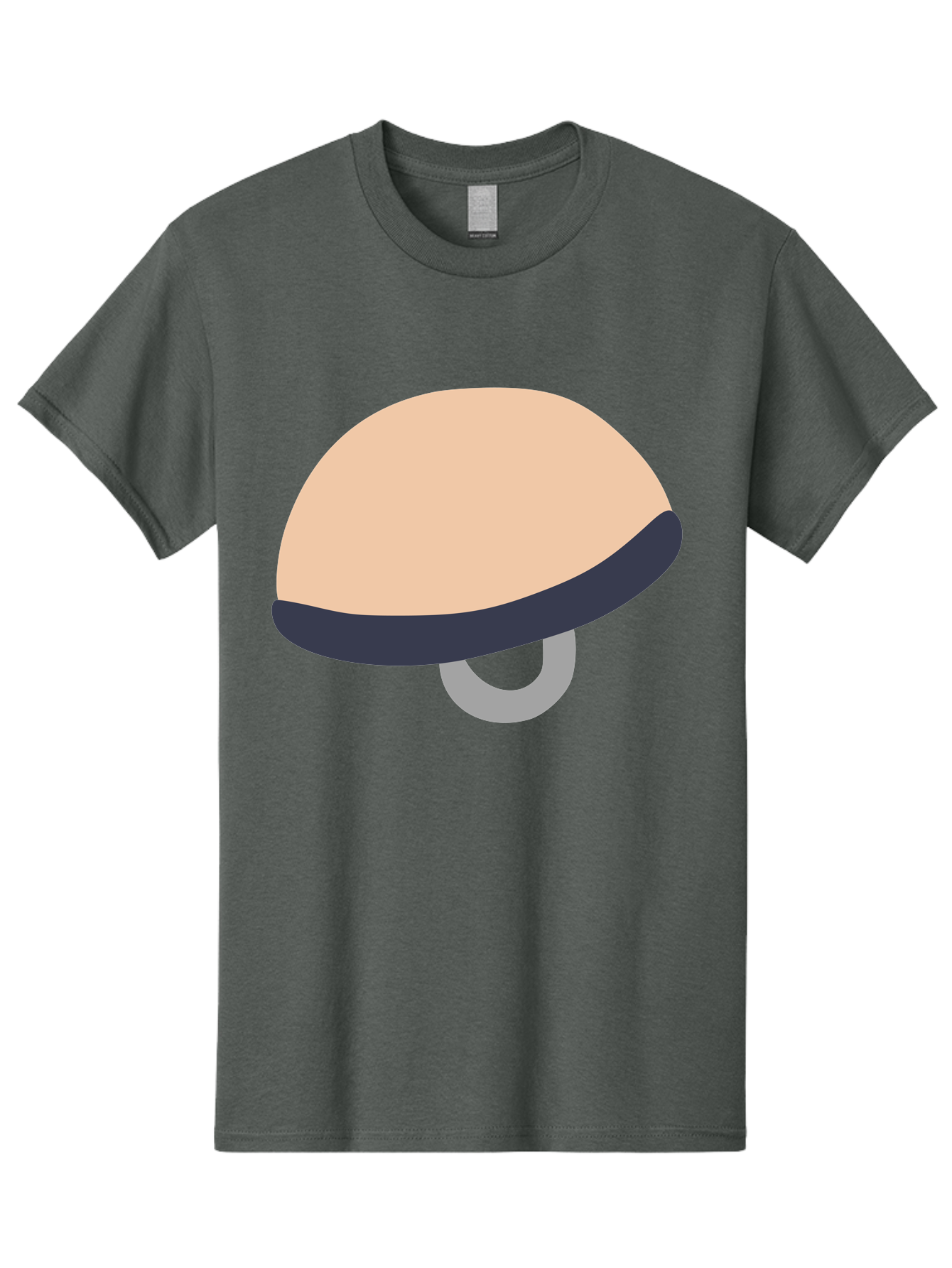 Mushroom Men'S Graphic Tee, 100% Cotton, Comfortable Casual Summer Wear, Machine Washable, Bicycle Seat, Bike Accessories, Cycling Equipment, Saddle Design, Bike Parts, Cycling Gear, Bicycle Component Aac058 17