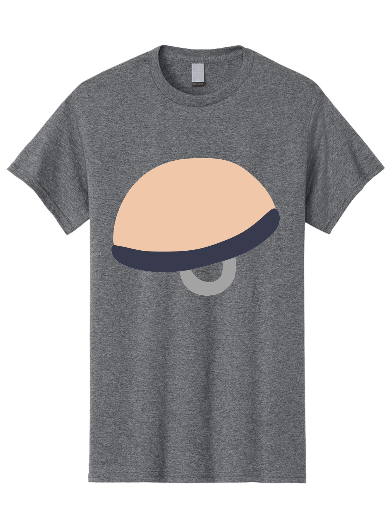 Mushroom Men'S Graphic Tee, 100% Cotton, Comfortable Casual Summer Wear, Machine Washable, Bicycle Seat, Bike Accessories, Cycling Equipment, Saddle Design, Bike Parts, Cycling Gear, Bicycle Component Aac058 15