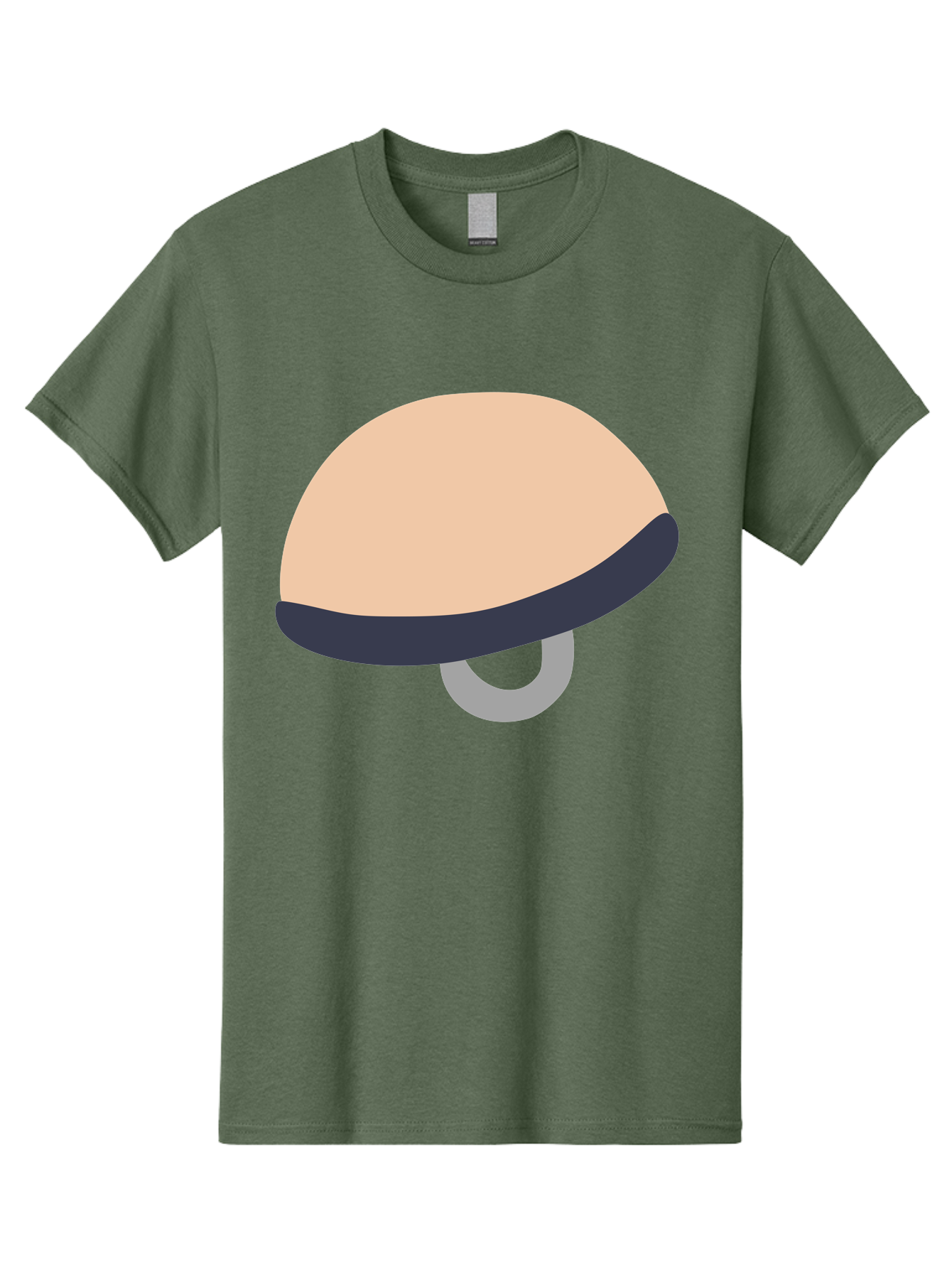 Mushroom Men'S Graphic Tee, 100% Cotton, Comfortable Casual Summer Wear, Machine Washable, Bicycle Seat, Bike Accessories, Cycling Equipment, Saddle Design, Bike Parts, Cycling Gear, Bicycle Component Aac058 25