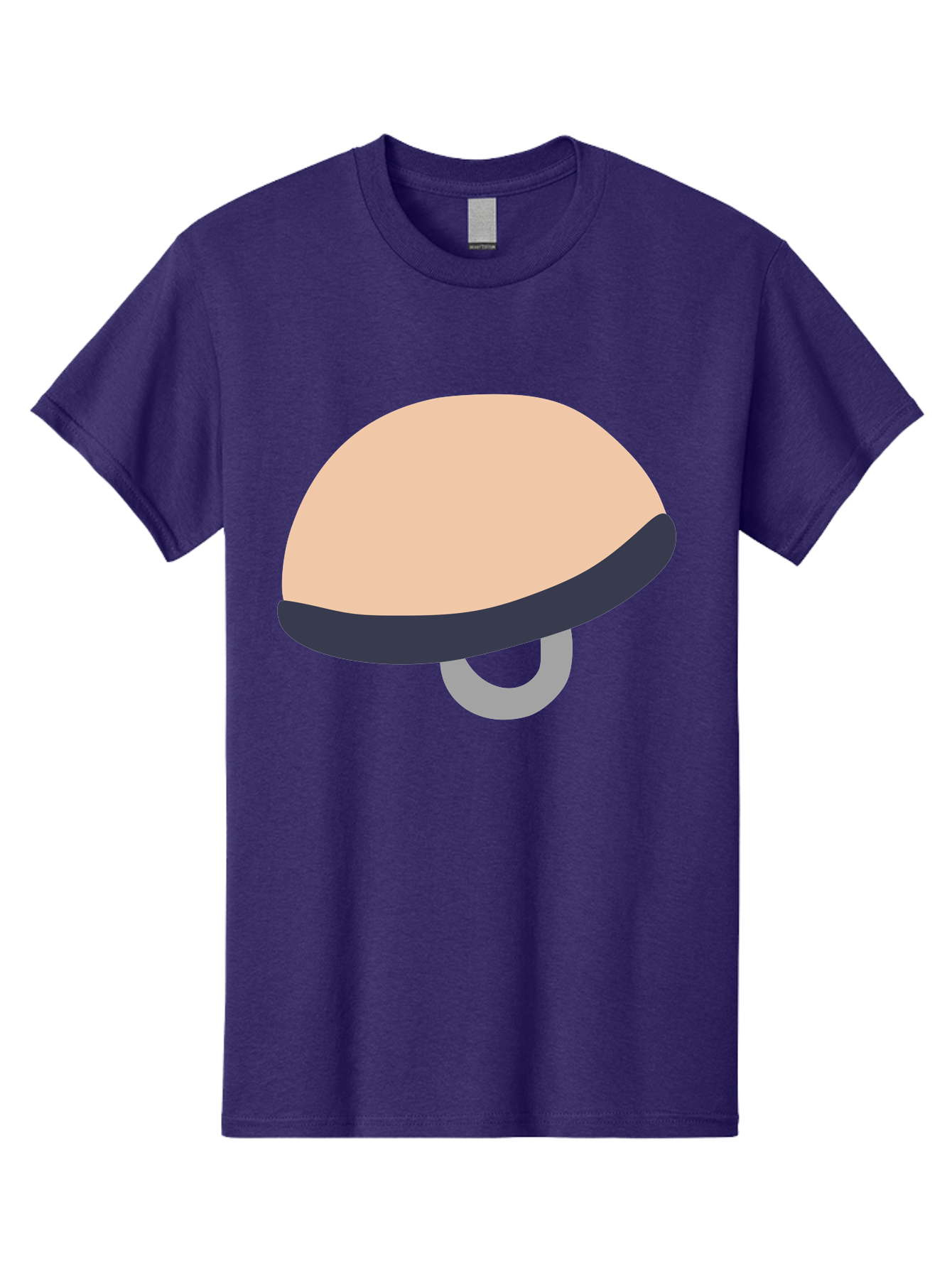 Mushroom Men'S Graphic Tee, 100% Cotton, Comfortable Casual Summer Wear, Machine Washable, Bicycle Seat, Bike Accessories, Cycling Equipment, Saddle Design, Bike Parts, Cycling Gear, Bicycle Component Aac058 13