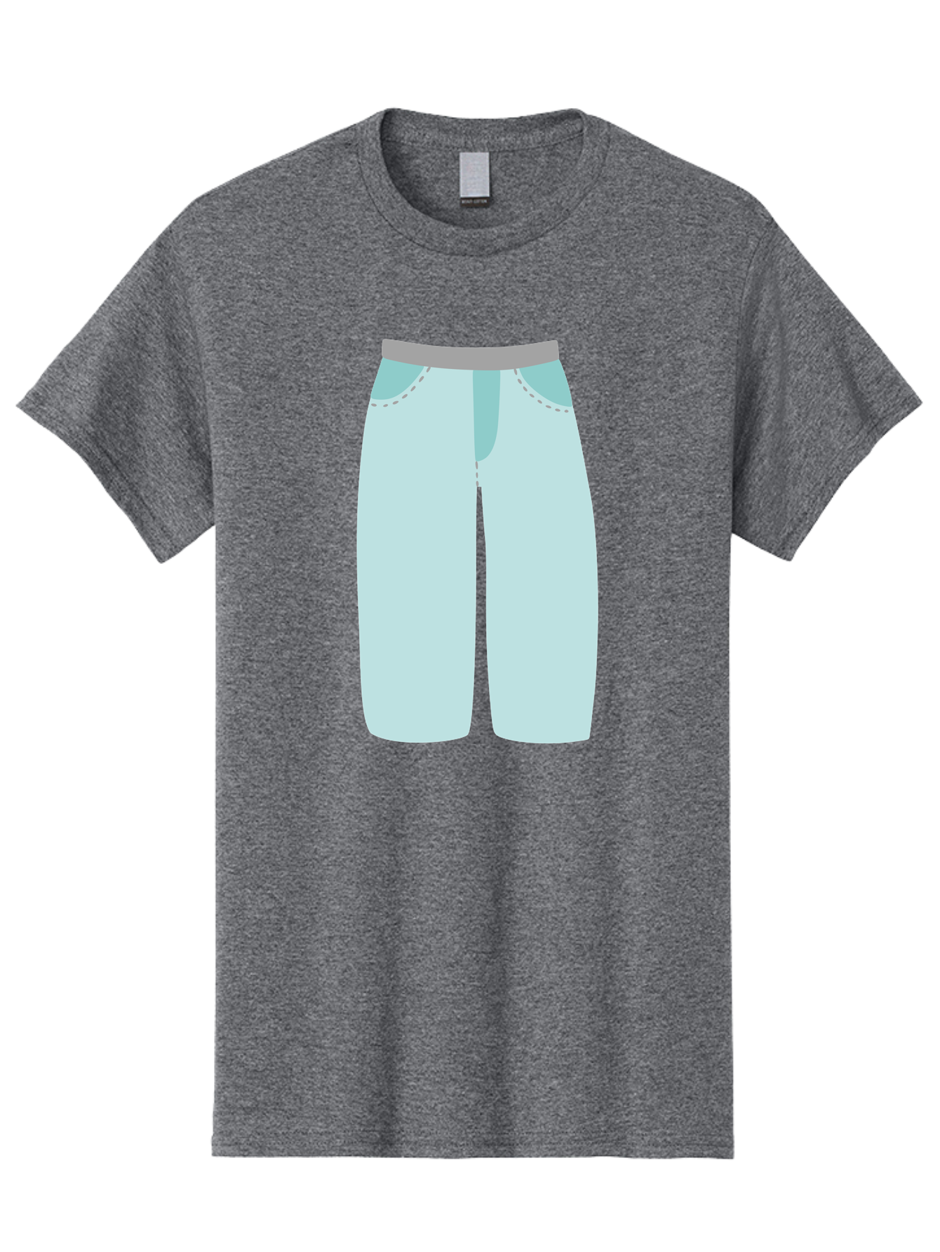 Pajama-Pants Men'S Graphic Tee, 100% Cotton, Comfortable Casual Summer Wear, Machine Washable, Light Blue Pants, Gray Waistband, Back Pockets, Casual Wear, Comfortable Clothing, Simple Design, Minimal Style, Fashion Illustration Aac066 3