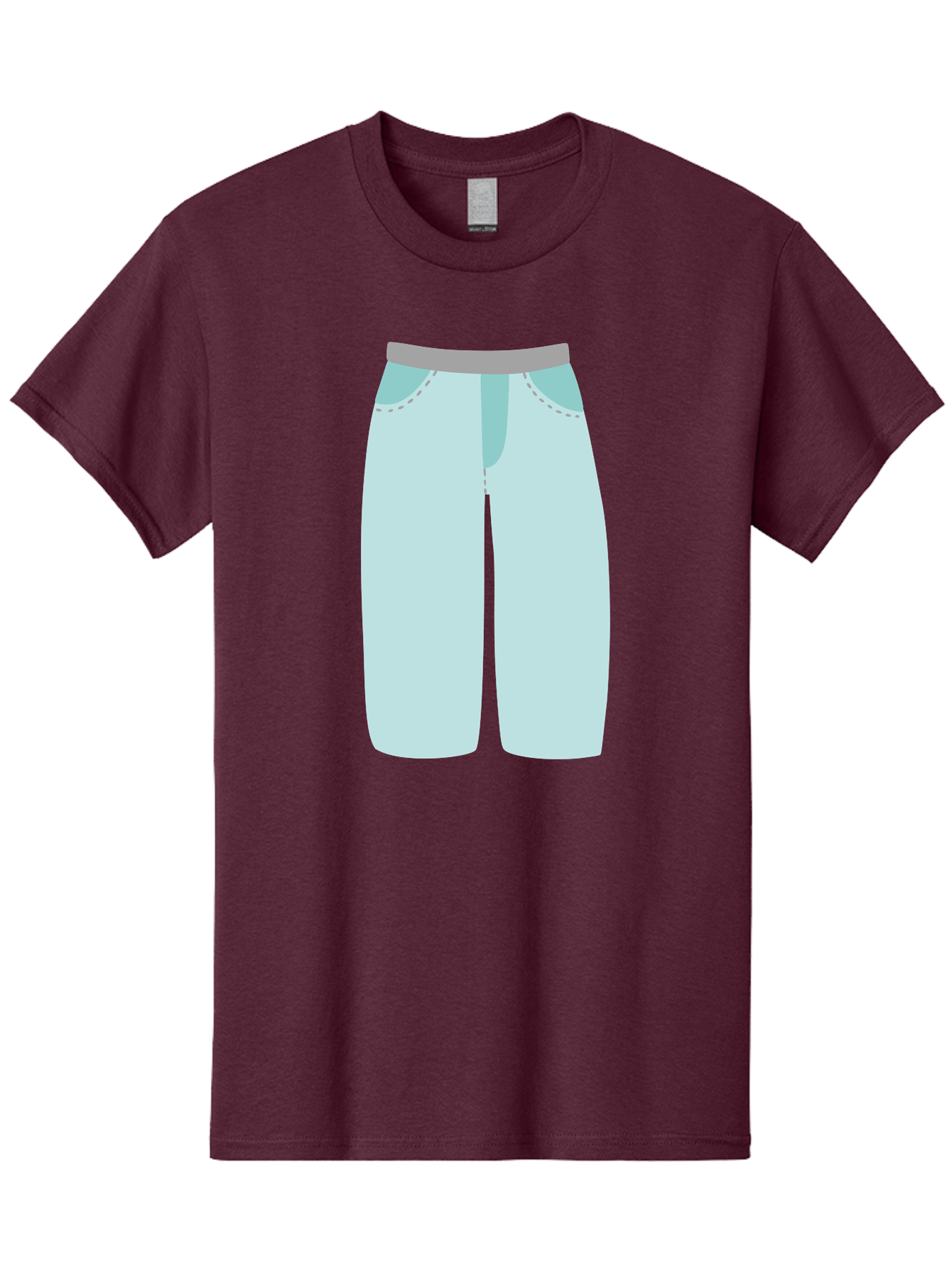 Pajama-Pants Men'S Graphic Tee, 100% Cotton, Comfortable Casual Summer Wear, Machine Washable, Light Blue Pants, Gray Waistband, Back Pockets, Casual Wear, Comfortable Clothing, Simple Design, Minimal Style, Fashion Illustration Aac066 25