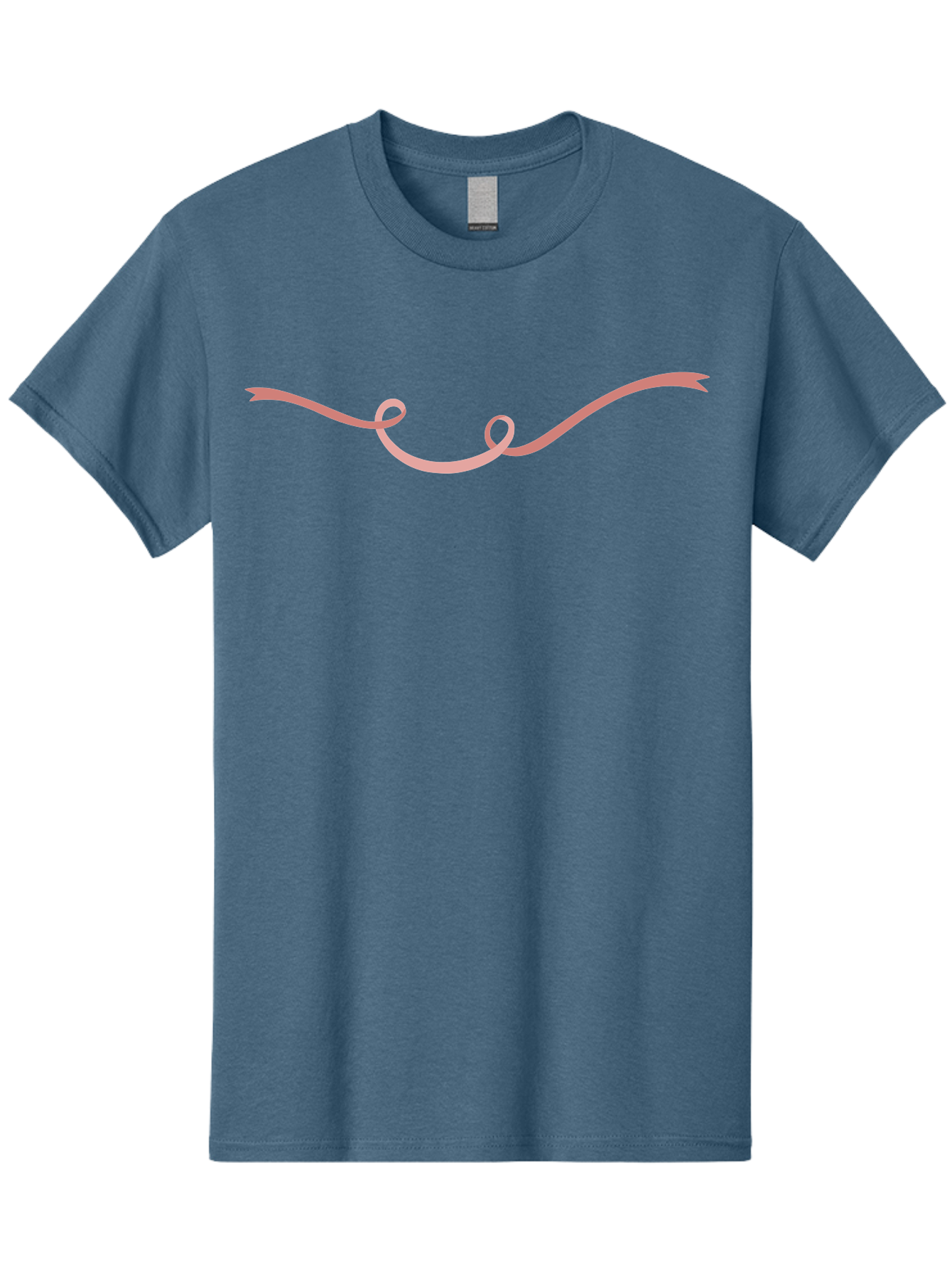 Pink-Swirl Men'S Graphic Tee, 100% Cotton, Comfortable Casual Summer Wear, Machine Washable, Curly Pink Line, Swirling Curve, Abstract Shape, Artistic Design, Minimalist Art, Flowing Line, Modern Graphics Aac083 21