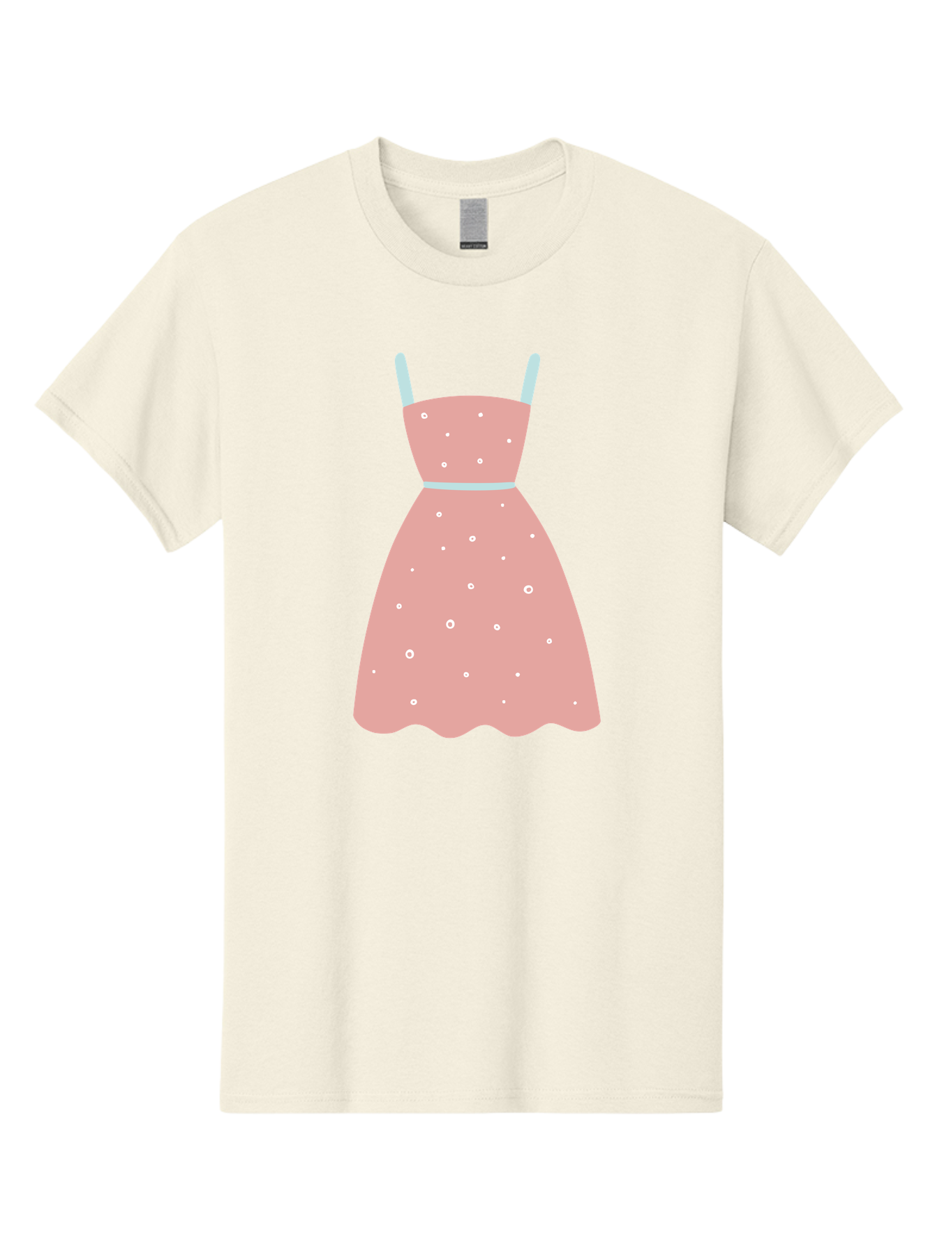 Polka-Dot-Dress Men'S Graphic Tee, 100% Cotton, Comfortable Casual Summer Wear, Machine Washable, Pink Dress, Polka Dot Pattern, Feminine Fashion, Elegant Design, White Accents, Stylish Clothing, Retro Style, Women'S Wear, Polka Dot Dress Aac085 19