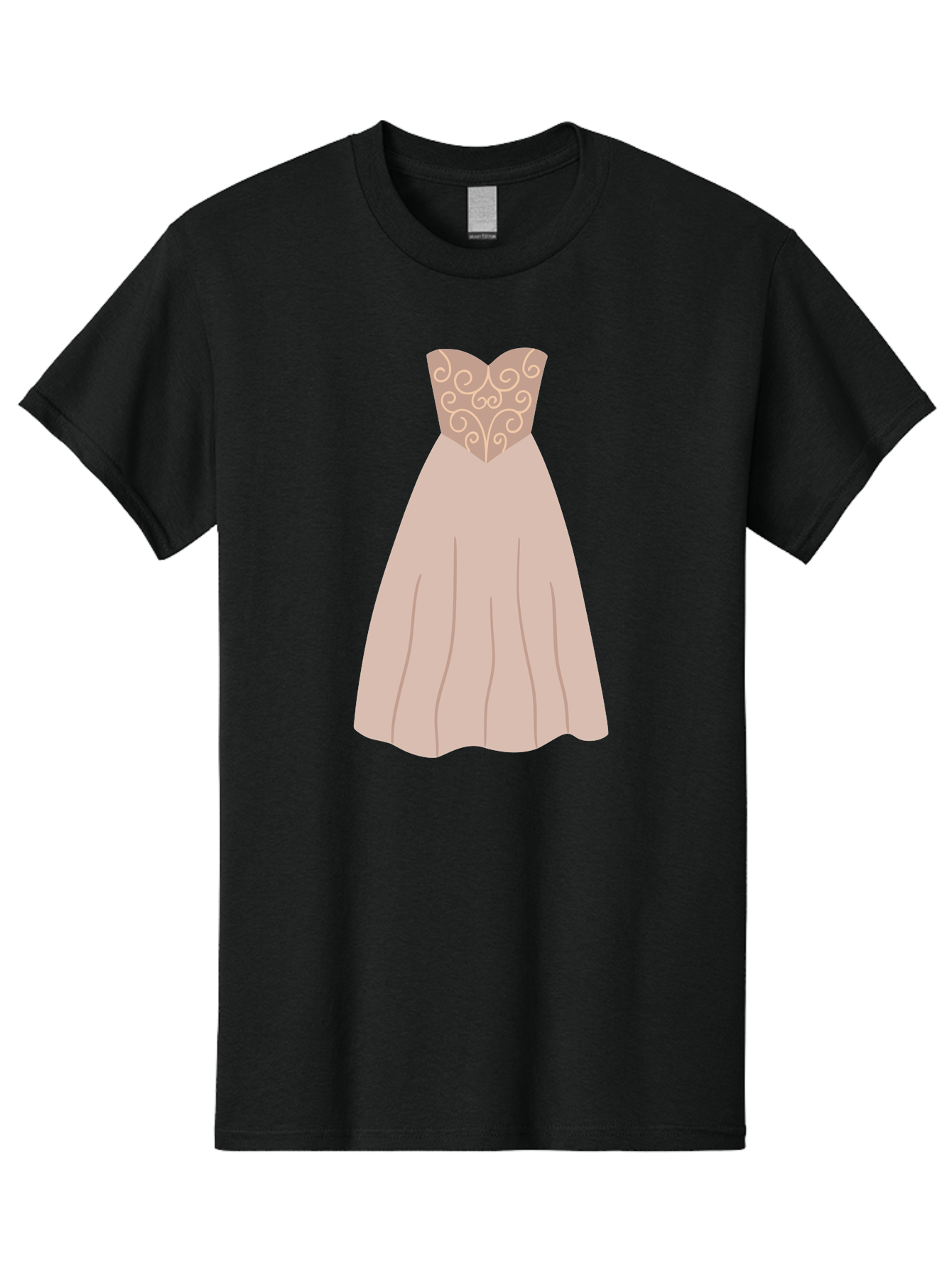Prom-Dress Men'S Graphic Tee, 100% Cotton, Comfortable Casual Summer Wear, Machine Washable, Formal Evening Gown, Sweetheart Neckline, Strapless Dress, Flowing Skirt, Elegant Design, Beige Color, Vintage Style, Wedding Dress, Luxury Fashion, Aac087 17