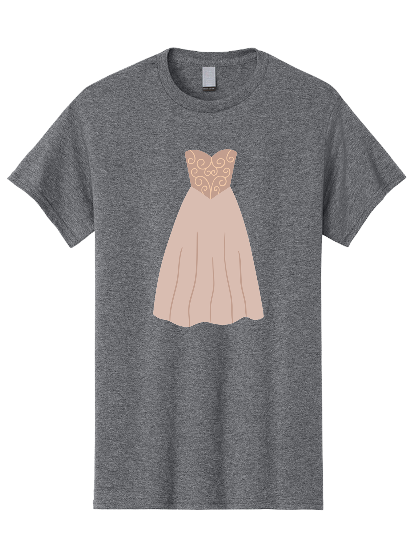 Prom-Dress Men'S Graphic Tee, 100% Cotton, Comfortable Casual Summer Wear, Machine Washable, Formal Evening Gown, Sweetheart Neckline, Strapless Dress, Flowing Skirt, Elegant Design, Beige Color, Vintage Style, Wedding Dress, Luxury Fashion, Aac087 21