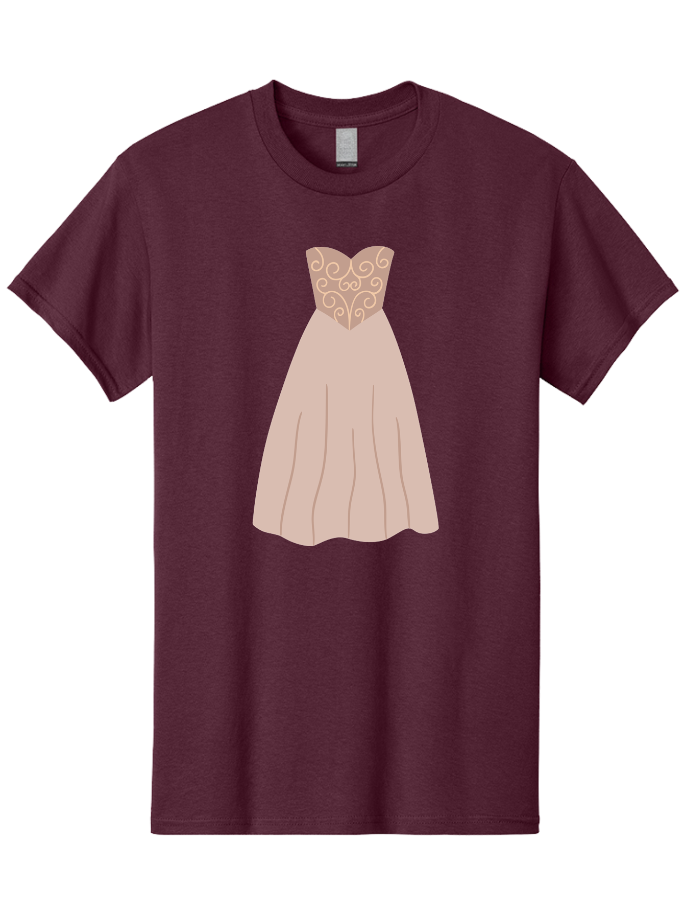 Prom-Dress Men'S Graphic Tee, 100% Cotton, Comfortable Casual Summer Wear, Machine Washable, Formal Evening Gown, Sweetheart Neckline, Strapless Dress, Flowing Skirt, Elegant Design, Beige Color, Vintage Style, Wedding Dress, Luxury Fashion, Aac087 25