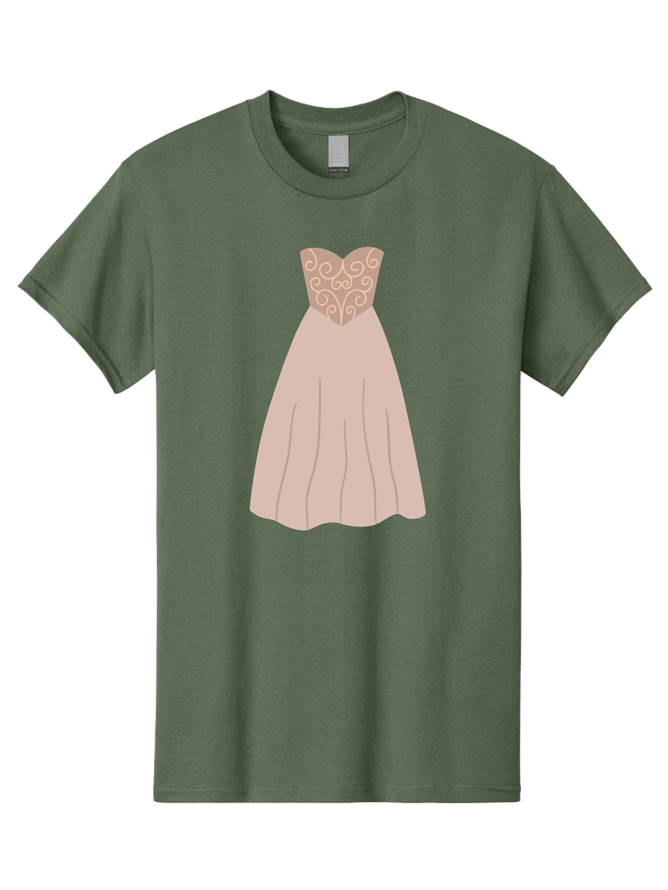 Prom-Dress Men'S Graphic Tee, 100% Cotton, Comfortable Casual Summer Wear, Machine Washable, Formal Evening Gown, Sweetheart Neckline, Strapless Dress, Flowing Skirt, Elegant Design, Beige Color, Vintage Style, Wedding Dress, Luxury Fashion, Aac087 5