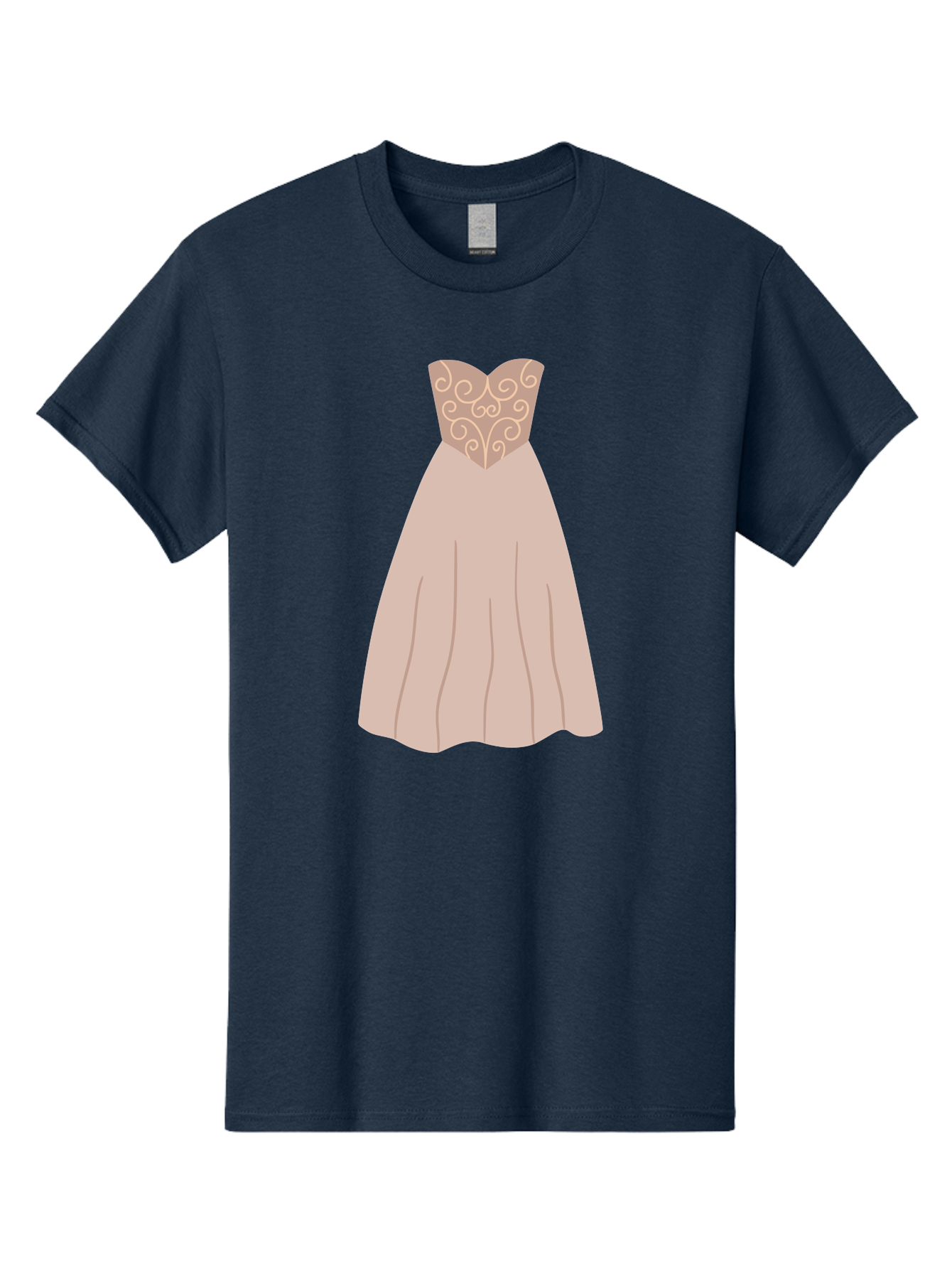 Prom-Dress Men'S Graphic Tee, 100% Cotton, Comfortable Casual Summer Wear, Machine Washable, Formal Evening Gown, Sweetheart Neckline, Strapless Dress, Flowing Skirt, Elegant Design, Beige Color, Vintage Style, Wedding Dress, Luxury Fashion, Aac087 3