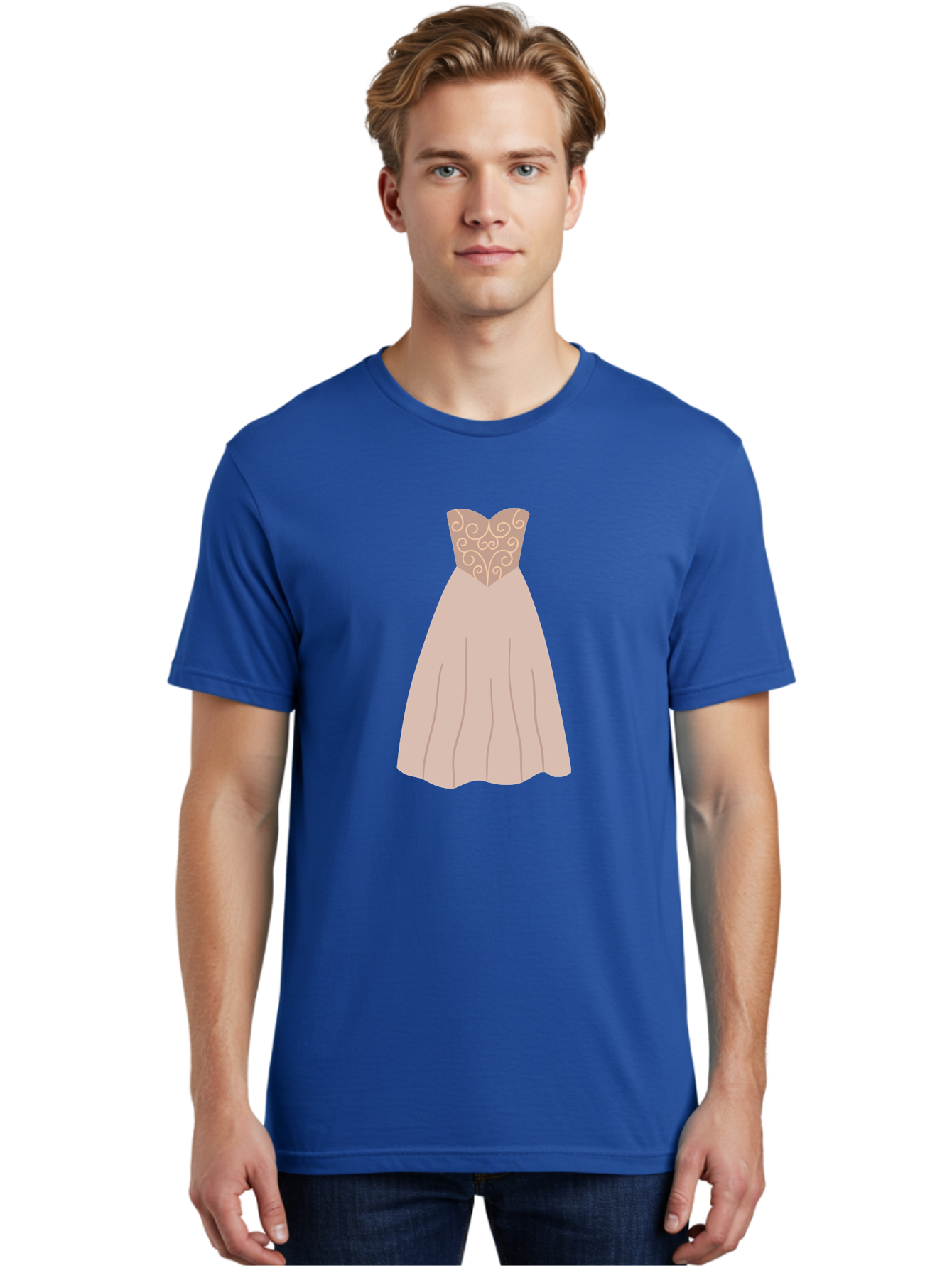 Prom-Dress Men'S Graphic Tee, 100% Cotton, Comfortable Casual Summer Wear, Machine Washable, Formal Evening Gown, Sweetheart Neckline, Strapless Dress, Flowing Skirt, Elegant Design, Beige Color, Vintage Style, Wedding Dress, Luxury Fashion, Aac087 16