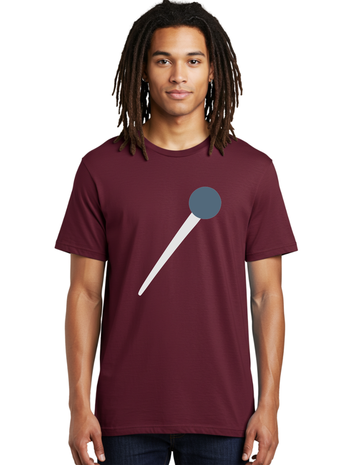 Push-Pin Men'S Graphic Tee, 100% Cotton, Comfortable Casual Summer Wear, Machine Washable, Push Pin, Office Supply, Gray Head, White Shaft, Graphic Icon, Minimalist Design, Simple Illustration Aac090 10