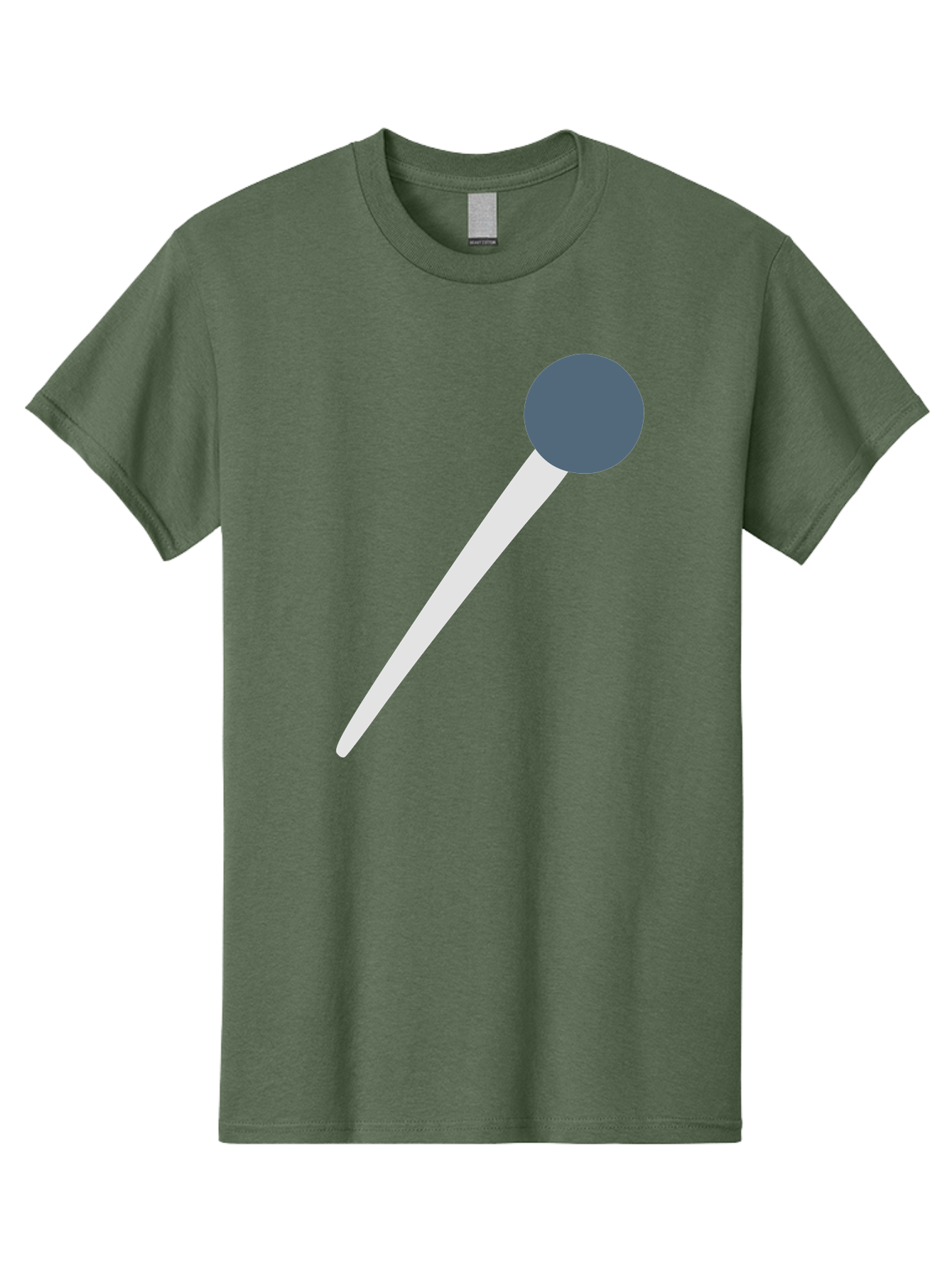 Push-Pin Men'S Graphic Tee, 100% Cotton, Comfortable Casual Summer Wear, Machine Washable, Push Pin, Office Supply, Gray Head, White Shaft, Graphic Icon, Minimalist Design, Simple Illustration Aac090 17
