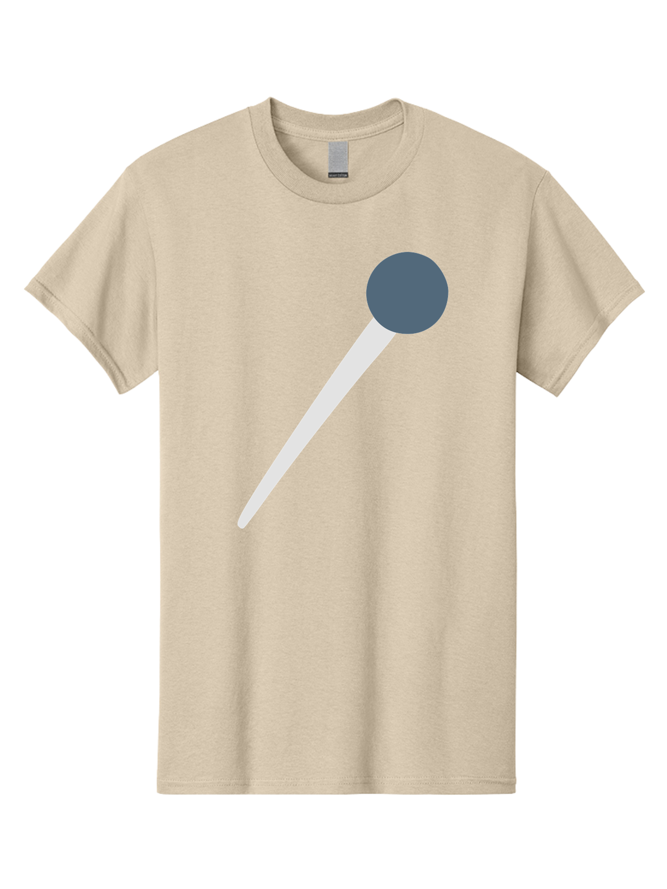 Push-Pin Men'S Graphic Tee, 100% Cotton, Comfortable Casual Summer Wear, Machine Washable, Push Pin, Office Supply, Gray Head, White Shaft, Graphic Icon, Minimalist Design, Simple Illustration Aac090 7
