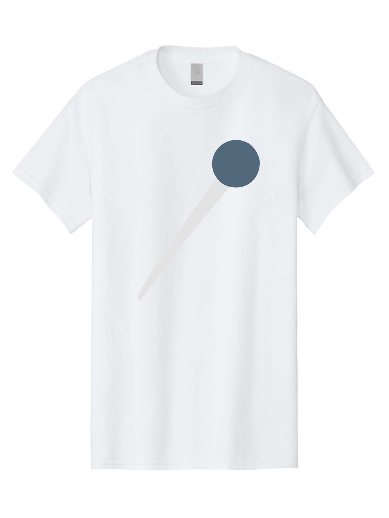 Push-Pin Men'S Graphic Tee, 100% Cotton, Comfortable Casual Summer Wear, Machine Washable, Push Pin, Office Supply, Gray Head, White Shaft, Graphic Icon, Minimalist Design, Simple Illustration Aac090 19