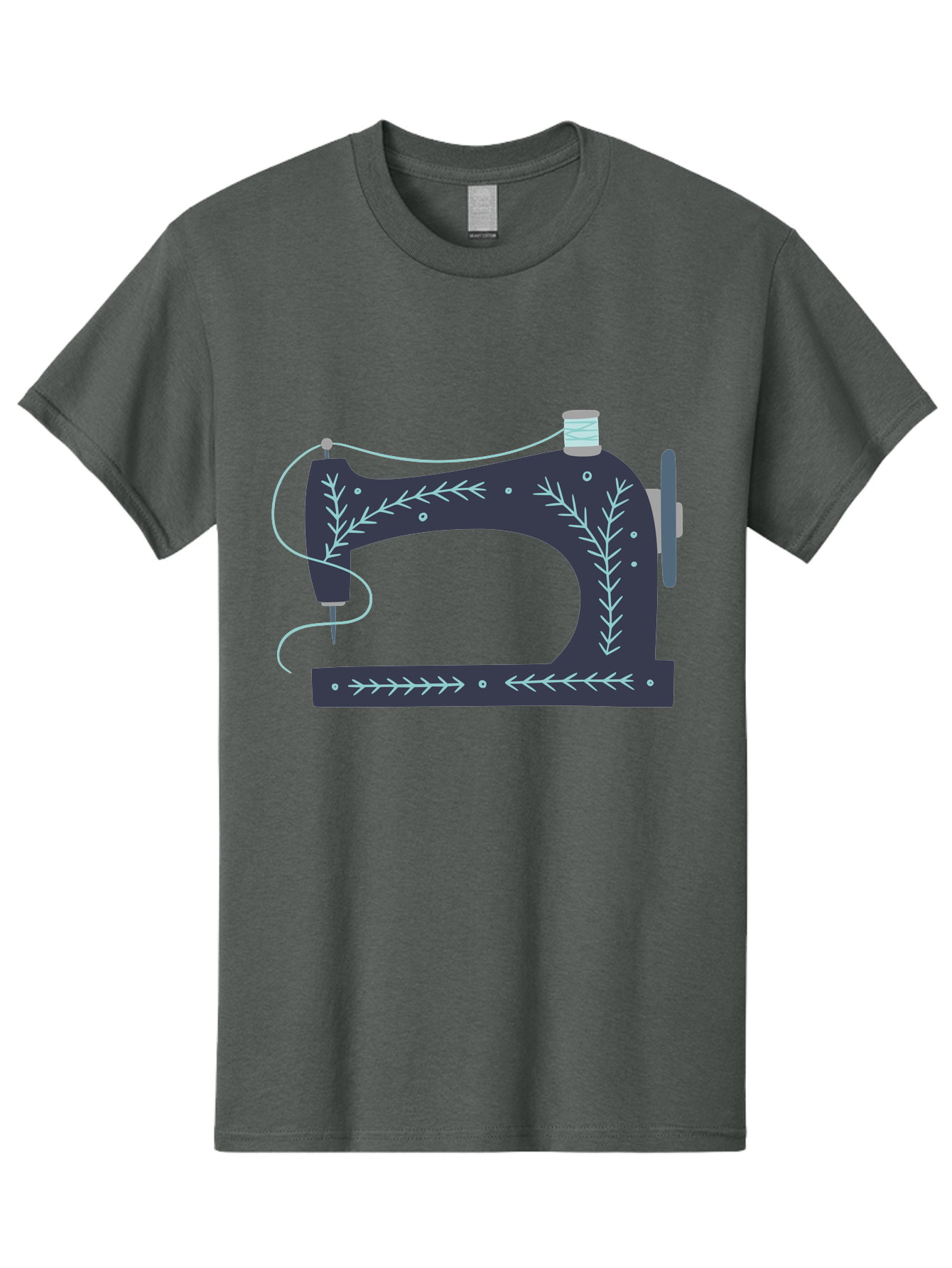 Sewing-Machine-3 Men'S Graphic Tee, 100% Cotton, Comfortable Casual Summer Wear, Machine Washable, Vintage Sewing Machine, Floral Designs, Sewing Decor, Needle And Thread, Textile Art, Creative Inspiration, Diy Fashion, Handmade Crafts Aac102 11