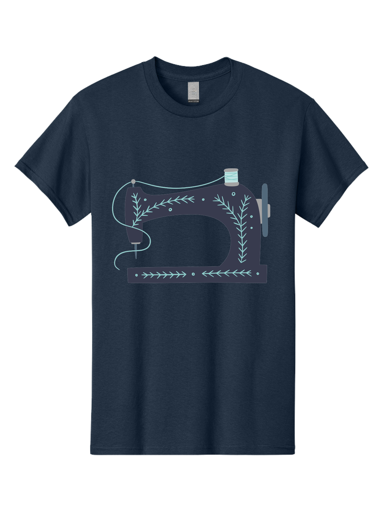 Sewing-Machine-3 Men'S Graphic Tee, 100% Cotton, Comfortable Casual Summer Wear, Machine Washable, Vintage Sewing Machine, Floral Designs, Sewing Decor, Needle And Thread, Textile Art, Creative Inspiration, Diy Fashion, Handmade Crafts Aac102 1