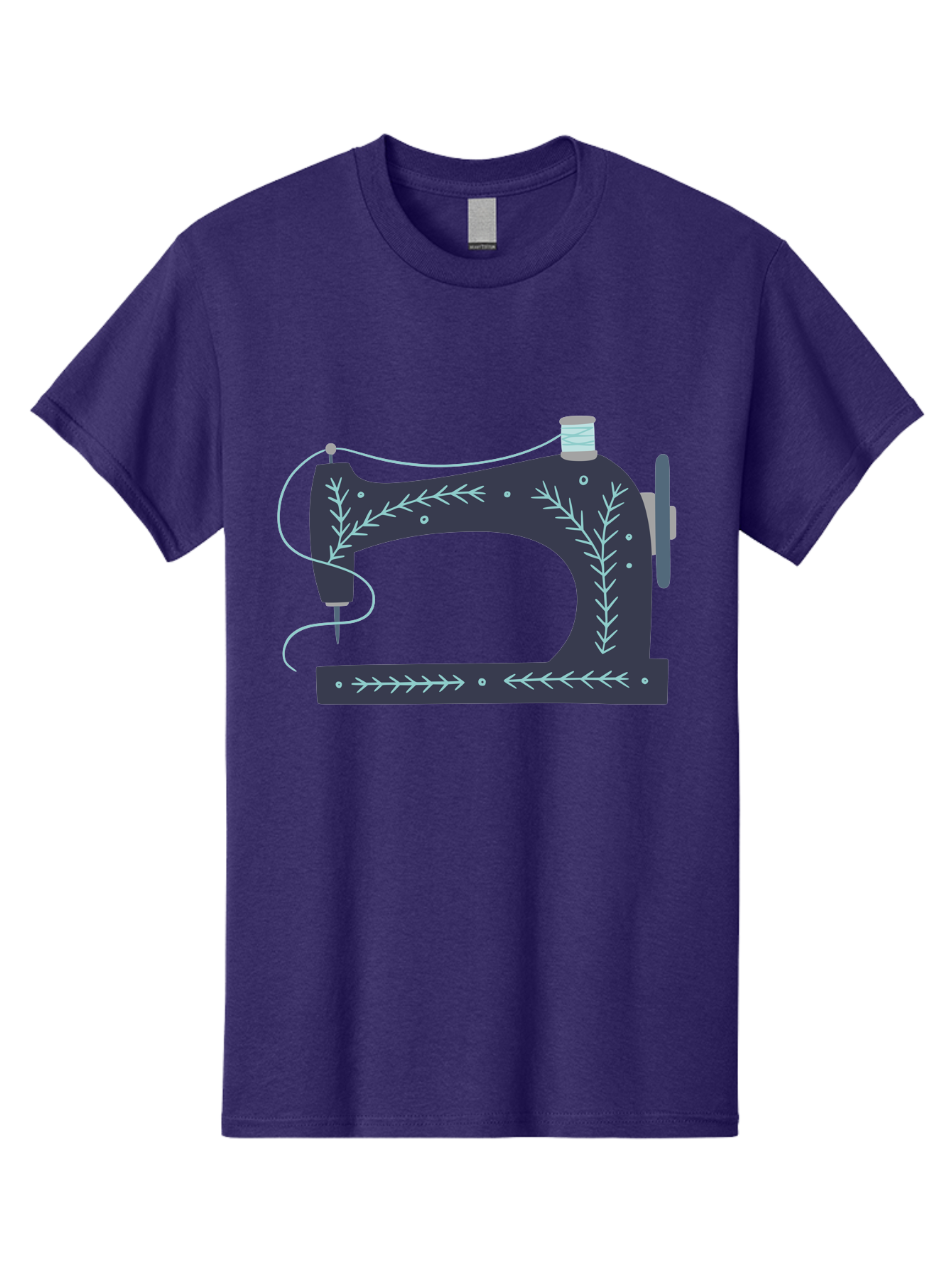 Sewing-Machine-3 Men'S Graphic Tee, 100% Cotton, Comfortable Casual Summer Wear, Machine Washable, Vintage Sewing Machine, Floral Designs, Sewing Decor, Needle And Thread, Textile Art, Creative Inspiration, Diy Fashion, Handmade Crafts Aac102 3