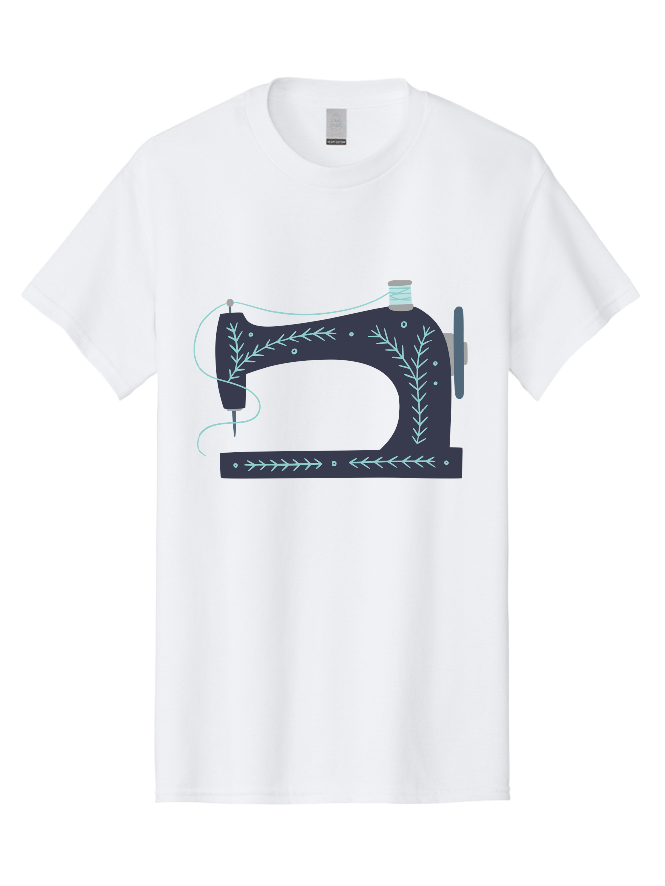 Sewing-Machine-3 Men'S Graphic Tee, 100% Cotton, Comfortable Casual Summer Wear, Machine Washable, Vintage Sewing Machine, Floral Designs, Sewing Decor, Needle And Thread, Textile Art, Creative Inspiration, Diy Fashion, Handmade Crafts Aac102 9