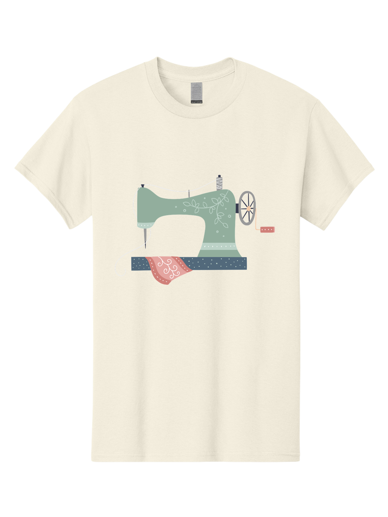 Sewing-Machine-4 Men'S Graphic Tee, 100% Cotton, Comfortable Casual Summer Wear, Machine Washable, Vintage Sewing Machine, Floral Design, Sewing Thread, Handmade Crafts, Diy Fashion, Creative Hobbies, Stitching, Needlework, Embroidery, Aac103 13
