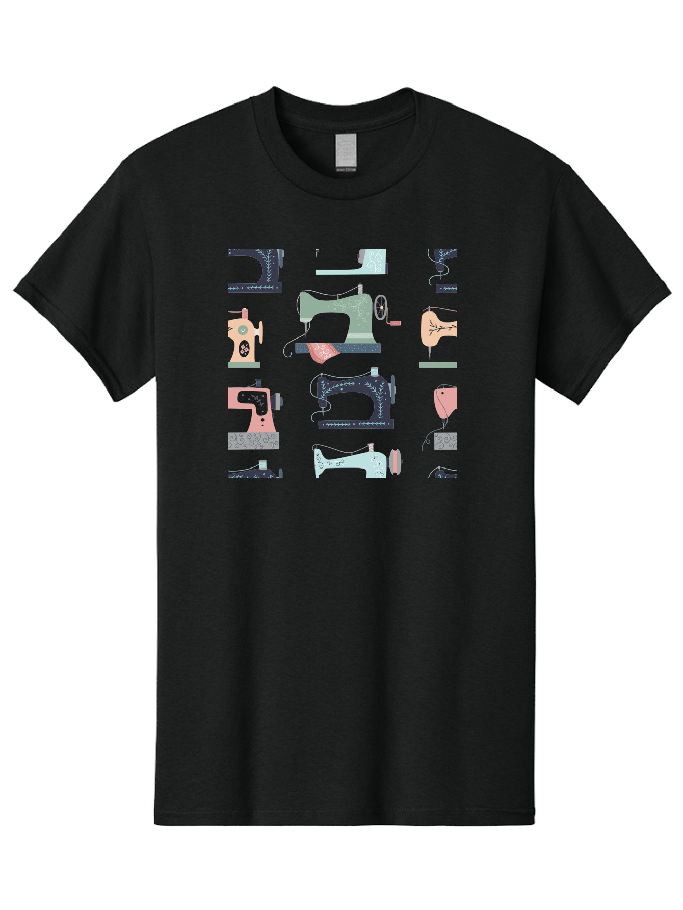 Sewing-Machines Men'S Graphic Tee, 100% Cotton, Comfortable Casual Summer Wear, Machine Washable, Sewing Machines, Vintage Style, Pastel Colors, Floral Patterns, Fashion Design, Handmade, Crafting, Tailor, Sewing Supplies, Thread, Needle Aac107 11