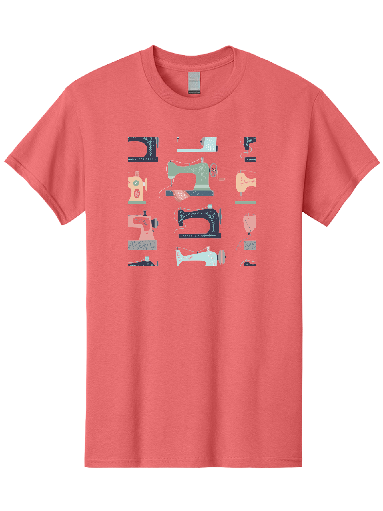 Sewing-Machines Men'S Graphic Tee, 100% Cotton, Comfortable Casual Summer Wear, Machine Washable, Sewing Machines, Vintage Style, Pastel Colors, Floral Patterns, Fashion Design, Handmade, Crafting, Tailor, Sewing Supplies, Thread, Needle Aac107 7