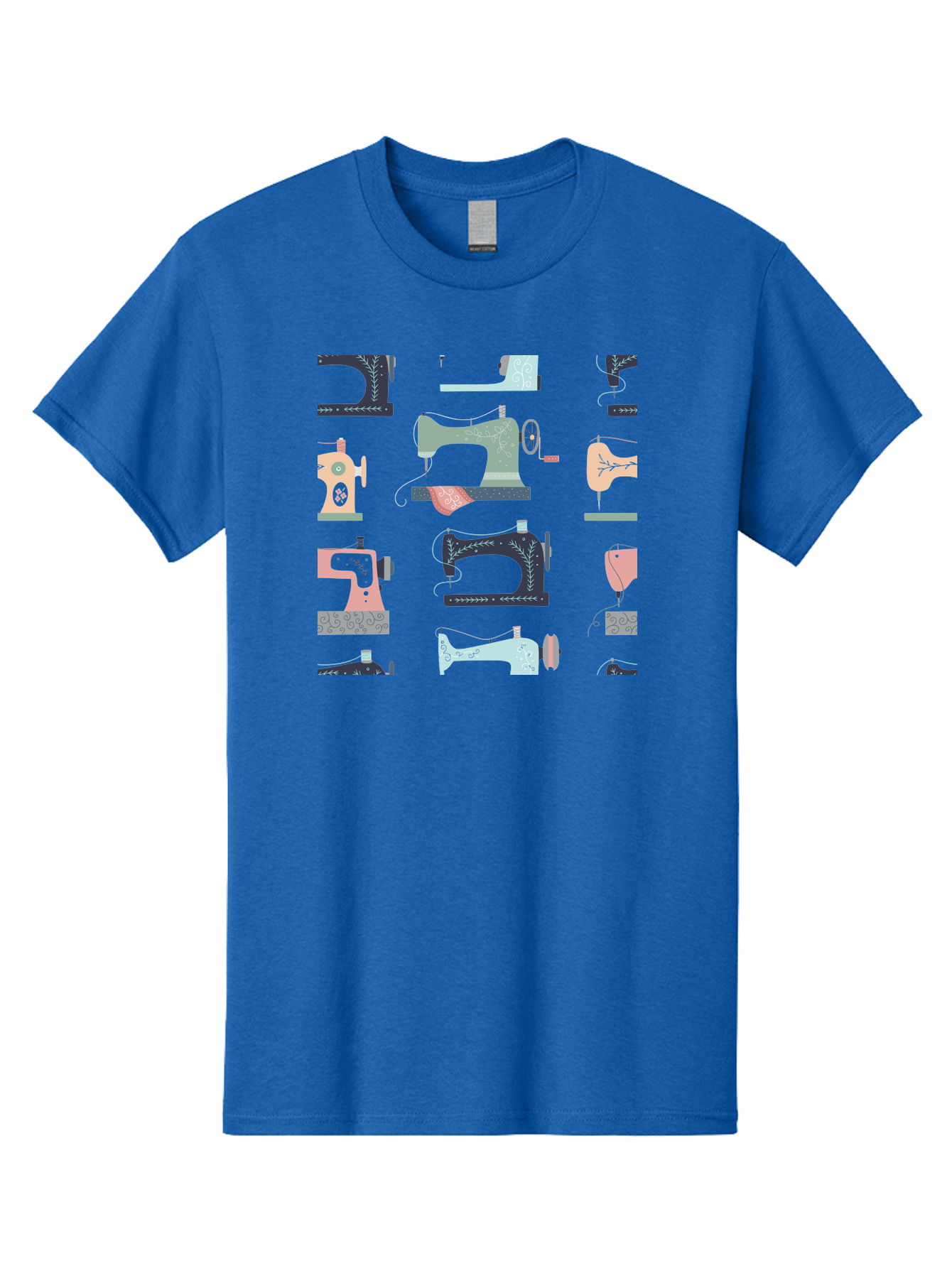 Sewing-Machines Men'S Graphic Tee, 100% Cotton, Comfortable Casual Summer Wear, Machine Washable, Sewing Machines, Vintage Style, Pastel Colors, Floral Patterns, Fashion Design, Handmade, Crafting, Tailor, Sewing Supplies, Thread, Needle Aac107 17