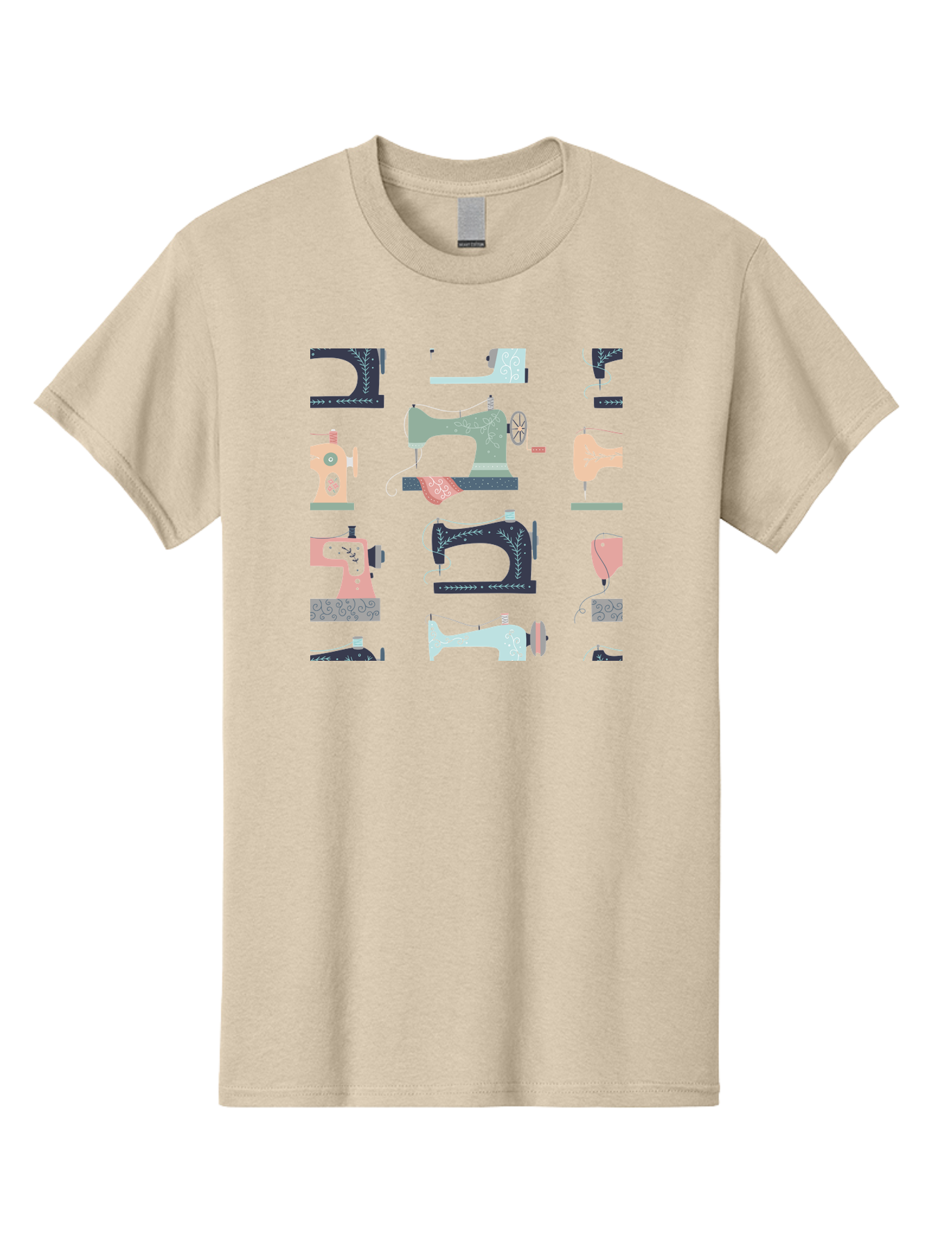 Sewing-Machines Men'S Graphic Tee, 100% Cotton, Comfortable Casual Summer Wear, Machine Washable, Sewing Machines, Vintage Style, Pastel Colors, Floral Patterns, Fashion Design, Handmade, Crafting, Tailor, Sewing Supplies, Thread, Needle Aac107 29