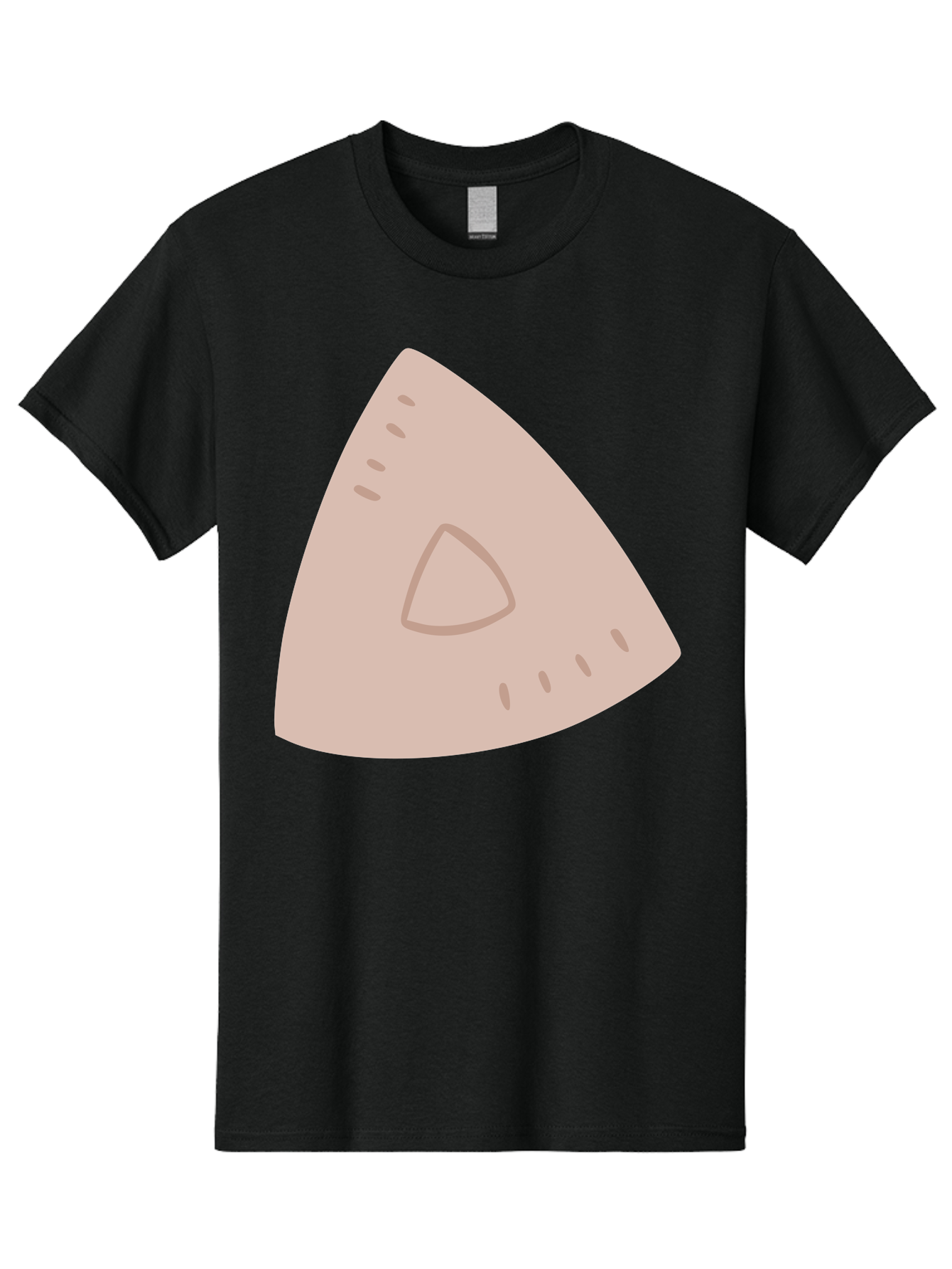 Triangle Men'S Graphic Tee, 100% Cotton, Comfortable Casual Summer Wear, Machine Washable, Tricorn Hat, Pirate Hat, Historical Fashion, 18Th Century Style, Cartoon Illustration, Minimalist Design, Simple Shapes, Muted Colors, Vintage Accessory Aac129 7
