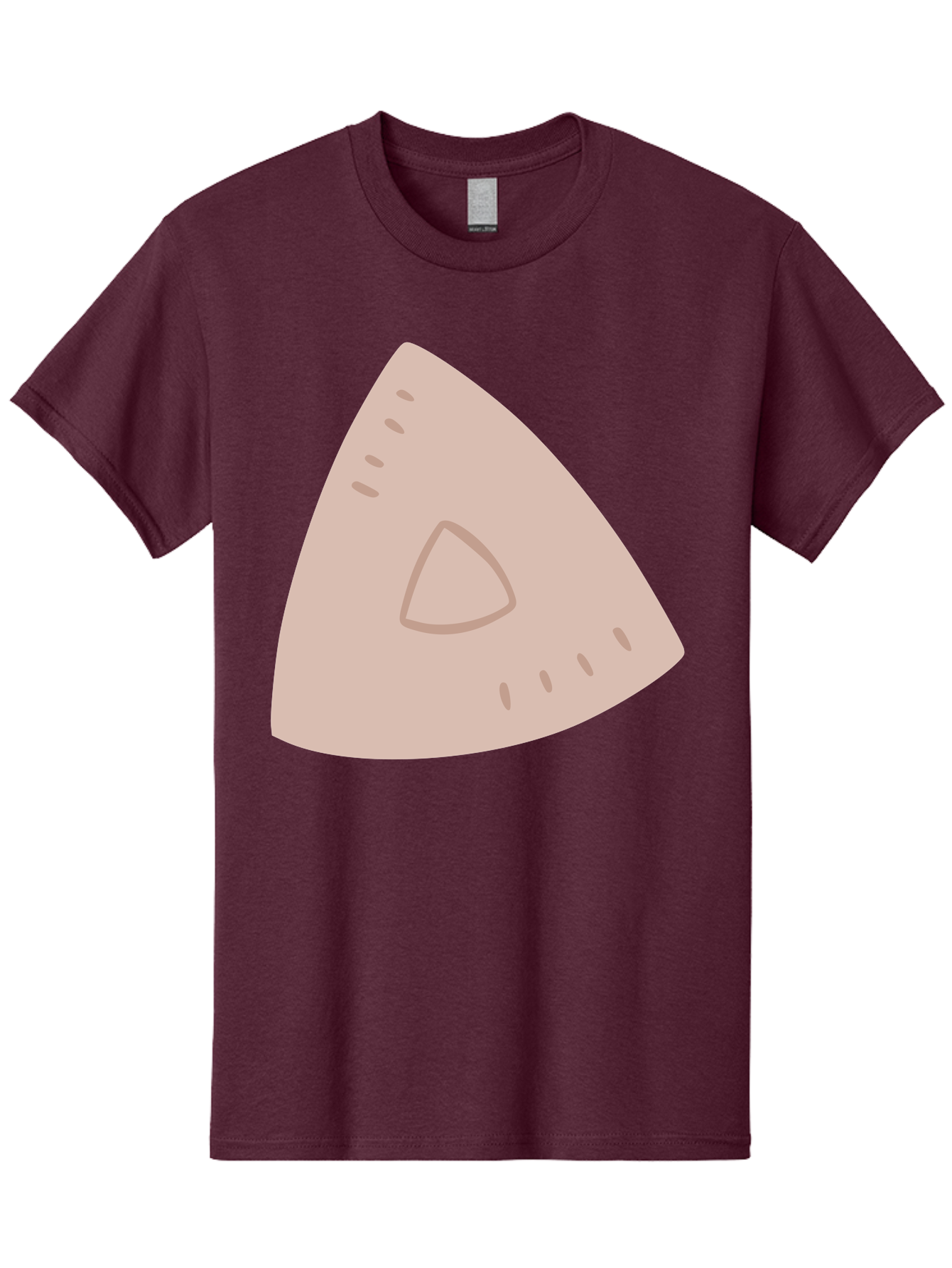 Triangle Men'S Graphic Tee, 100% Cotton, Comfortable Casual Summer Wear, Machine Washable, Tricorn Hat, Pirate Hat, Historical Fashion, 18Th Century Style, Cartoon Illustration, Minimalist Design, Simple Shapes, Muted Colors, Vintage Accessory Aac129 15