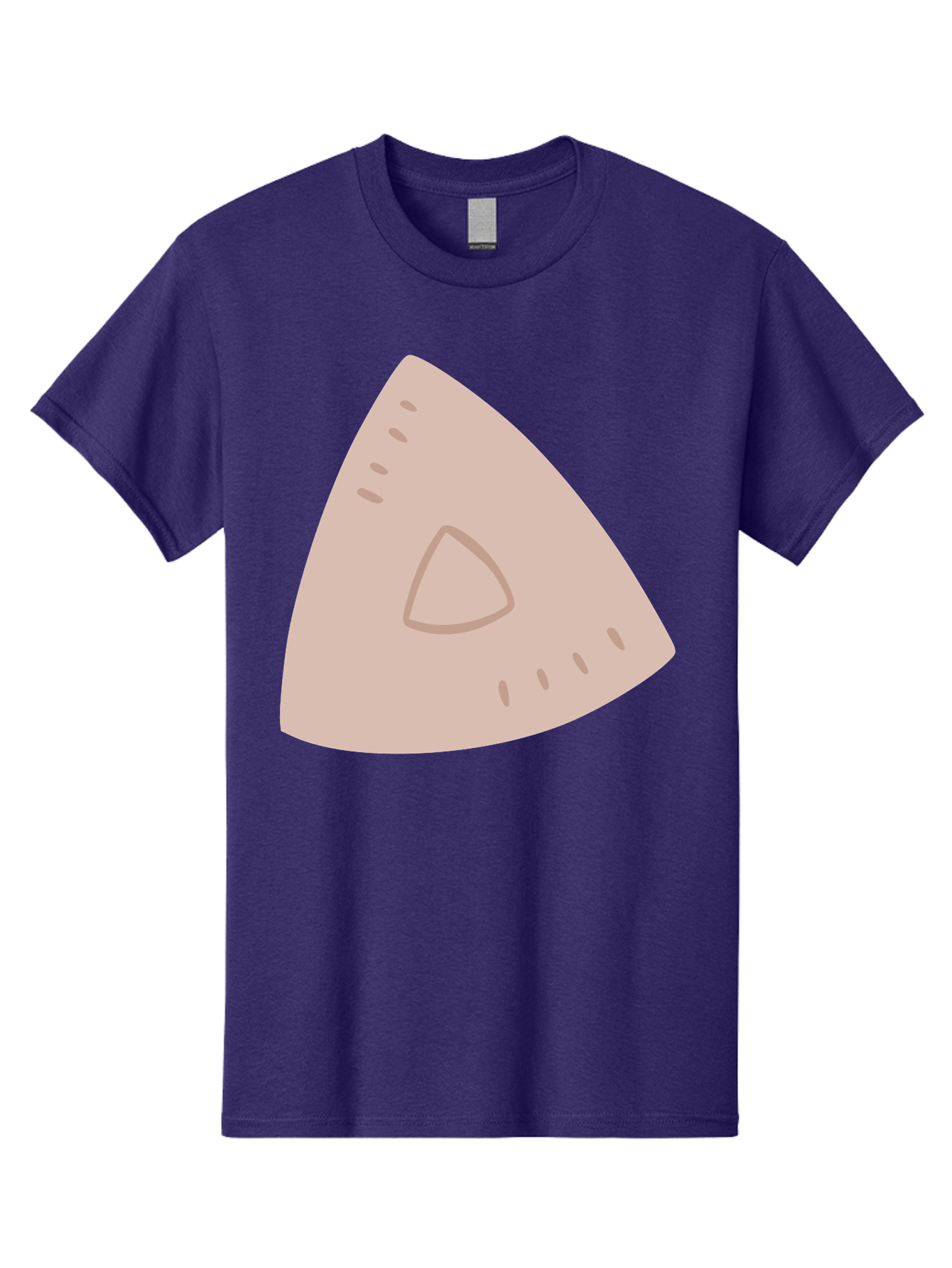 Triangle Men'S Graphic Tee, 100% Cotton, Comfortable Casual Summer Wear, Machine Washable, Tricorn Hat, Pirate Hat, Historical Fashion, 18Th Century Style, Cartoon Illustration, Minimalist Design, Simple Shapes, Muted Colors, Vintage Accessory Aac129 25