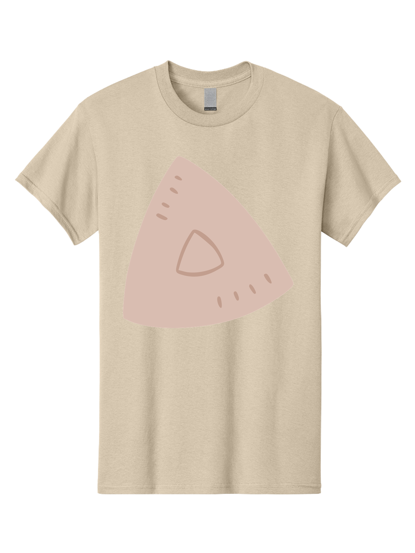 Triangle Men'S Graphic Tee, 100% Cotton, Comfortable Casual Summer Wear, Machine Washable, Tricorn Hat, Pirate Hat, Historical Fashion, 18Th Century Style, Cartoon Illustration, Minimalist Design, Simple Shapes, Muted Colors, Vintage Accessory Aac129 5